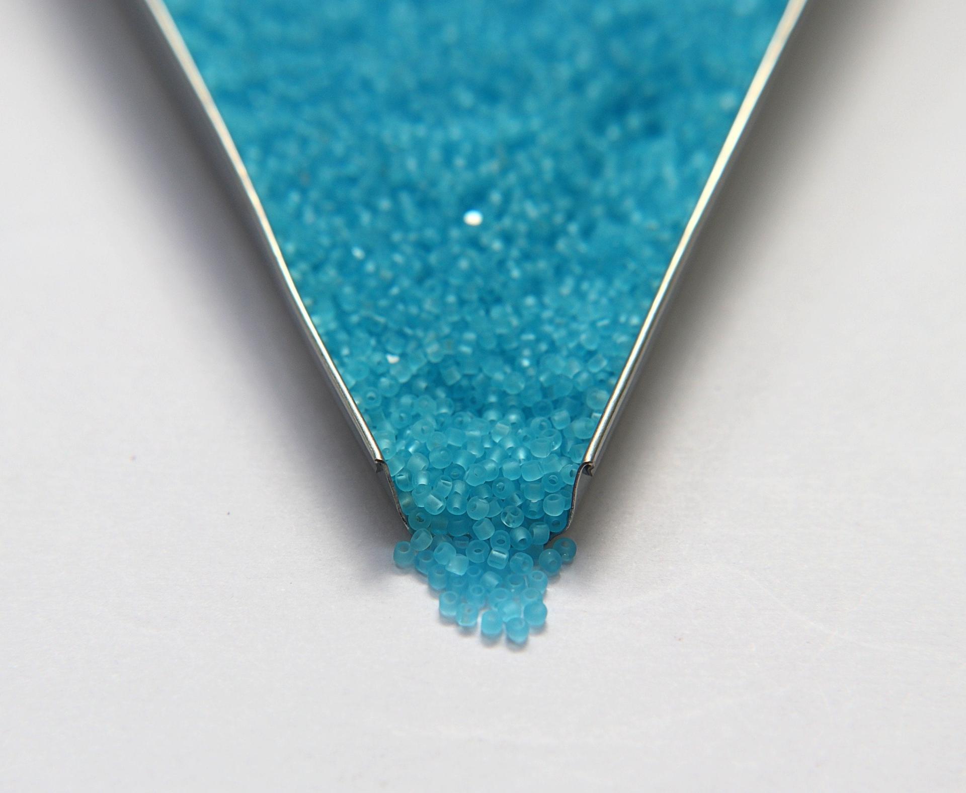 11/0 Charlotte true Cuts Beads MATT Transparent Light Aqua 10/20/50/250/500 Native Beads Supply, Premium Seed Beads