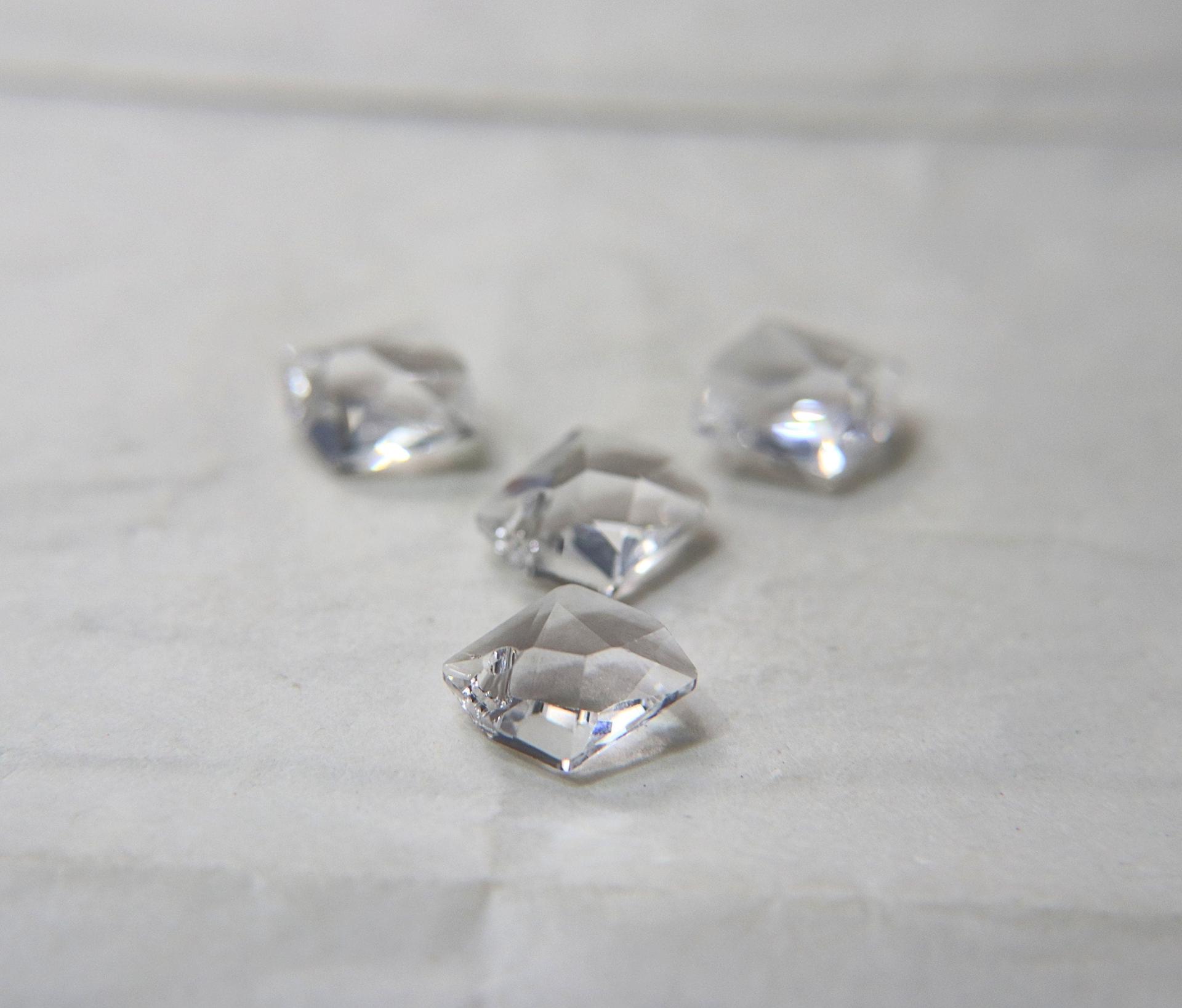 14 MM Swarovski Crystal 6680 Cosmic Pendants Fancy Crystal drops 2/6/12 Pieces vintage findings