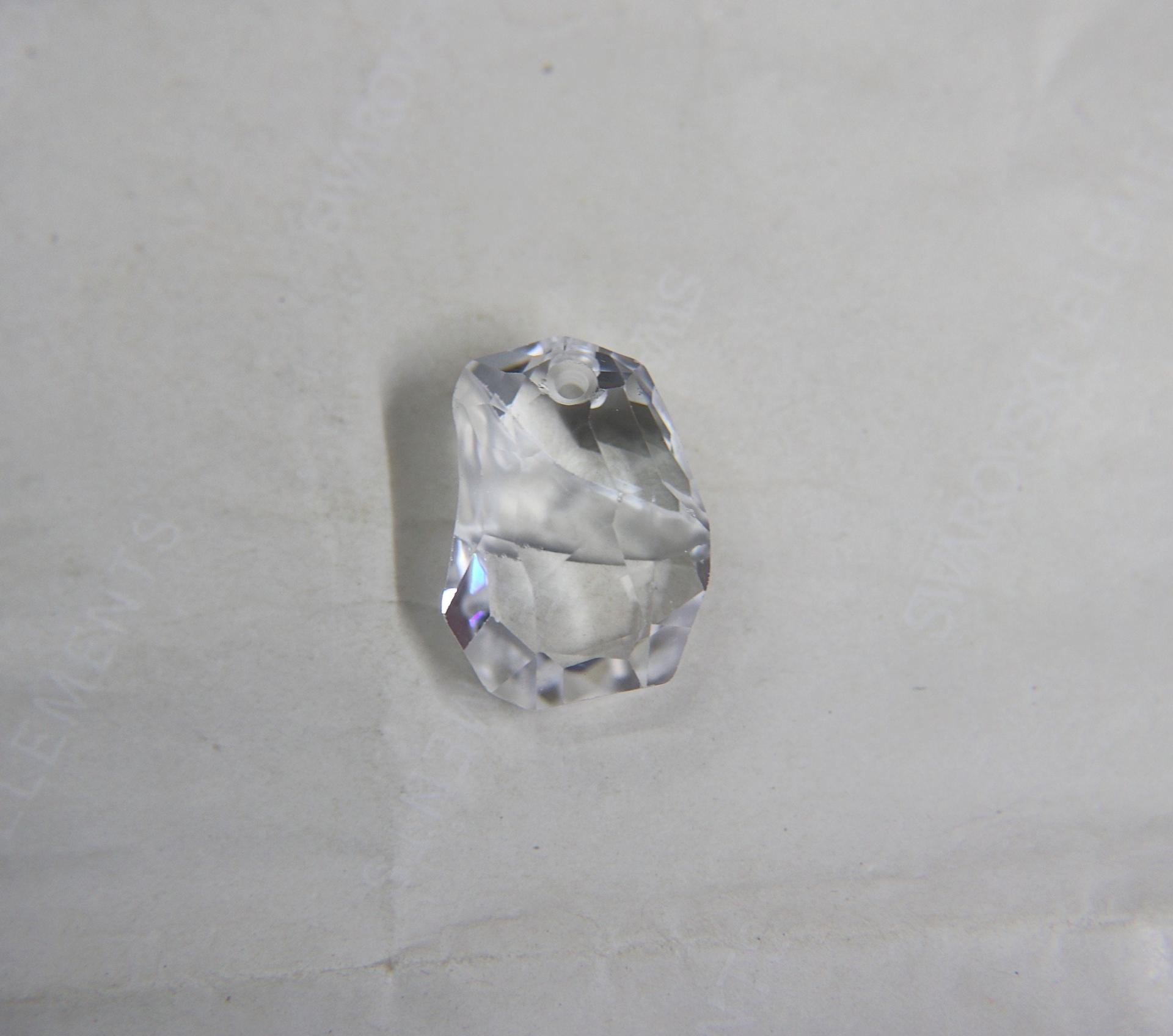 27mm Swarovski 6191 - LIMITED DESIGNER EDITION Divine Rock Pendant Fancy Crystal drop in Crystal vintage findings, jewelry