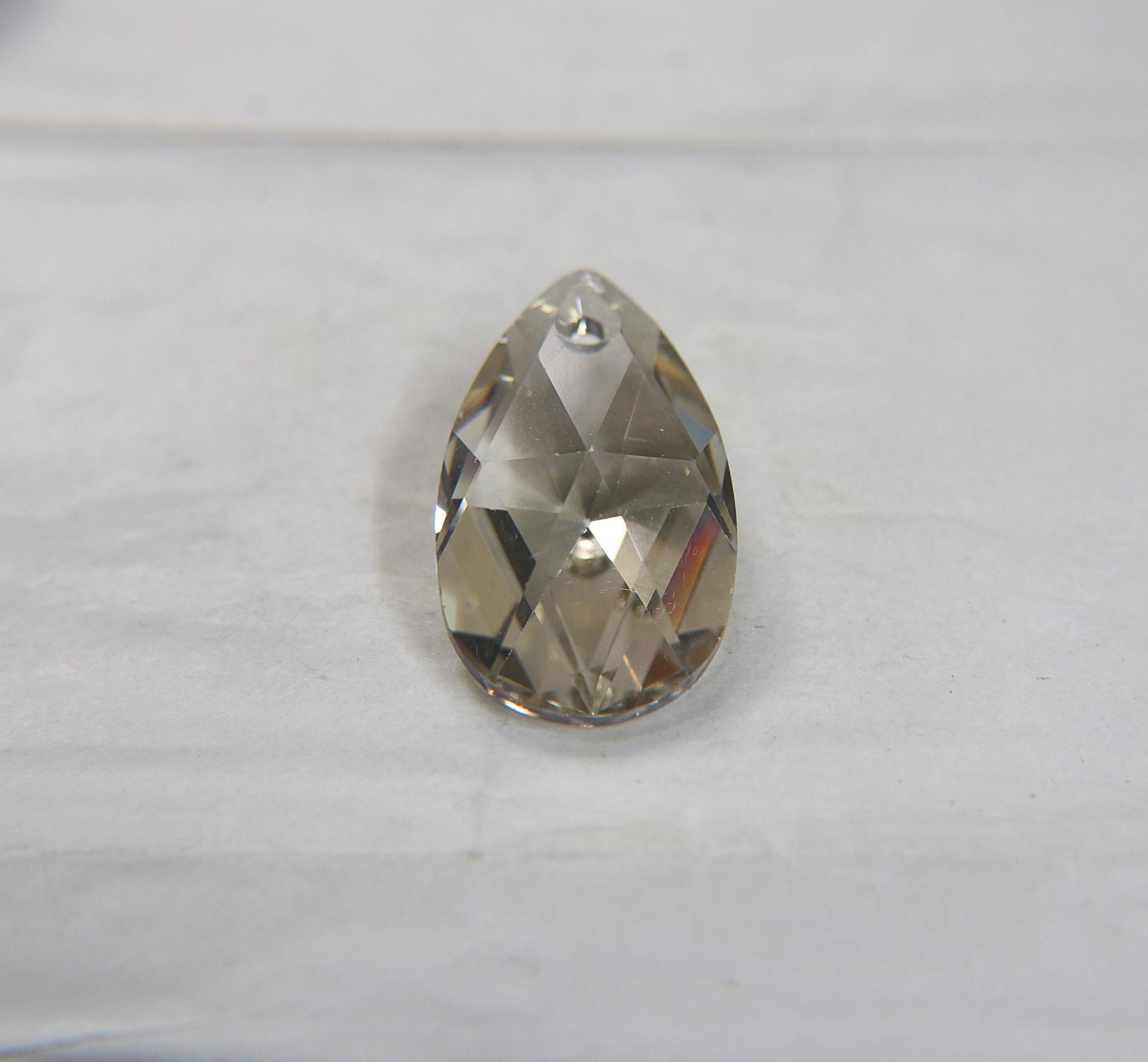 38 mm Swarovski Crystal 6106 Big Rare Pear Beads Pendants Fancy Crystal drop in (6 Colours) vintage findings