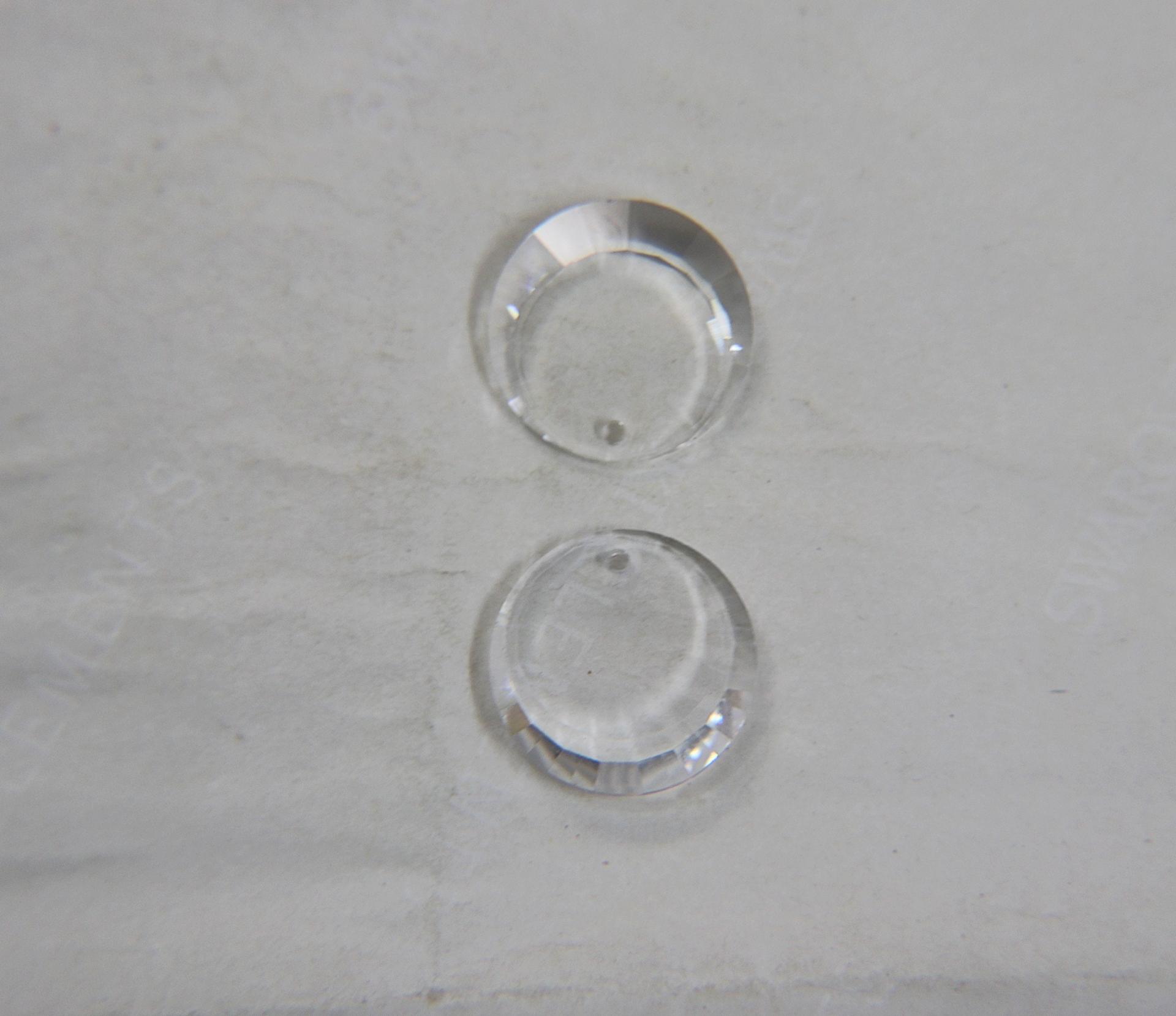 17mm Very Rare Vintage Premium Swarovski Round Crescent Crystal SWA 6210 Crystal Clear drop 2/6/12 Pieces vintage findings, jewelry