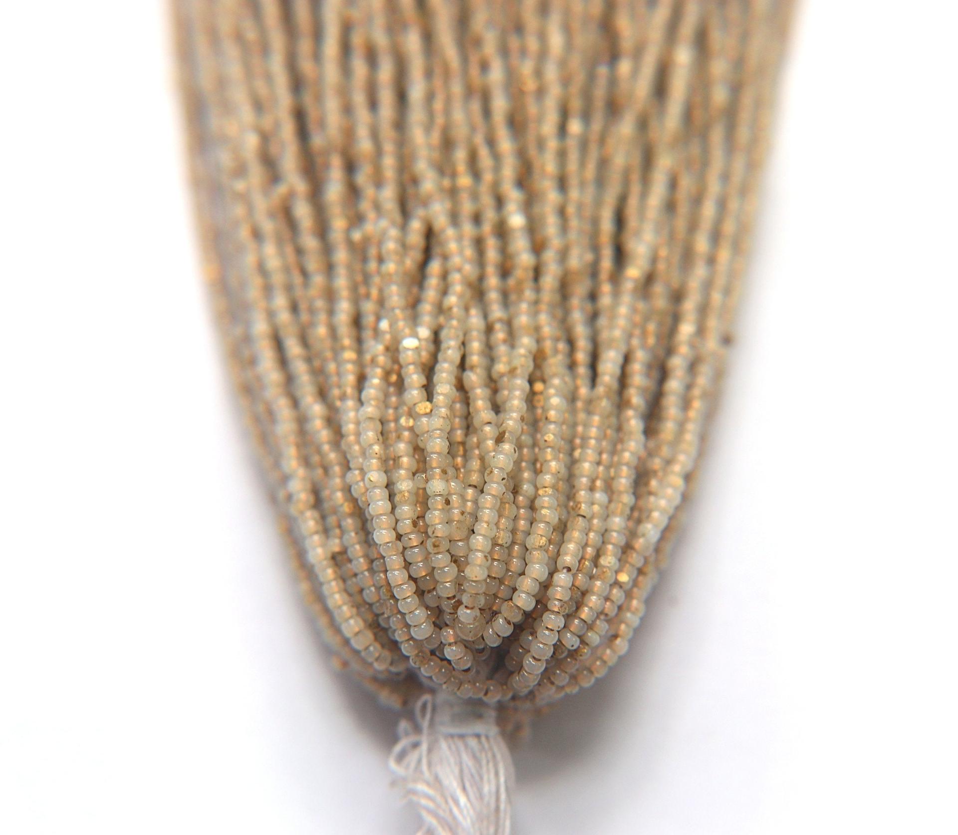 13/0 Hanks Charlotte Cut Beads White Opal Antique Gold Lined 1/5/25/50/100 Hanks jewellery rare heart beads, jewelry supply, native supply