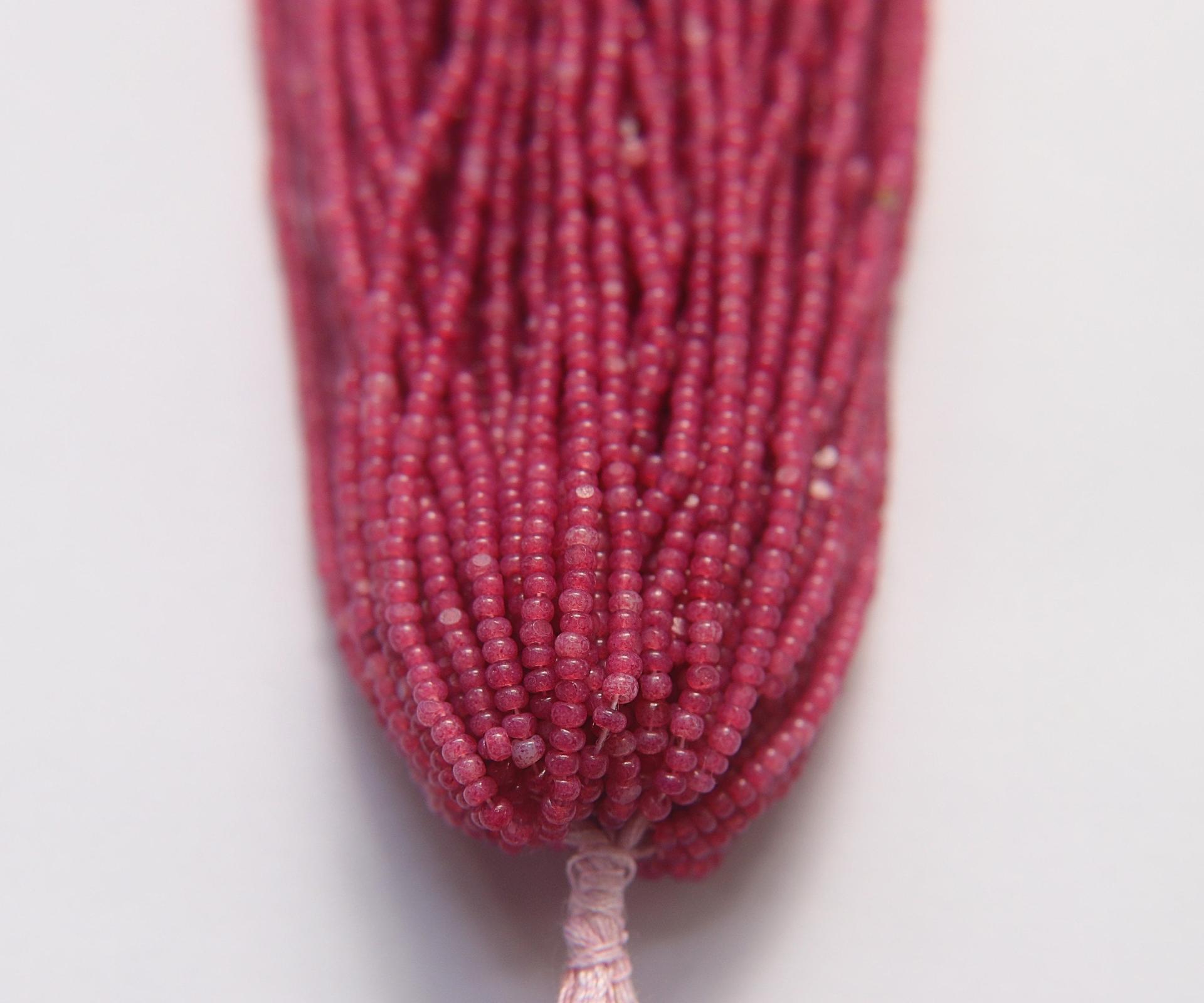 11/0 Hanks Charlotte Cut Beads Rouge Pink Opal 1/5/25/50/100 Hanks 2.0mm jewellery rare glass beads, jewelry supply, Native supply