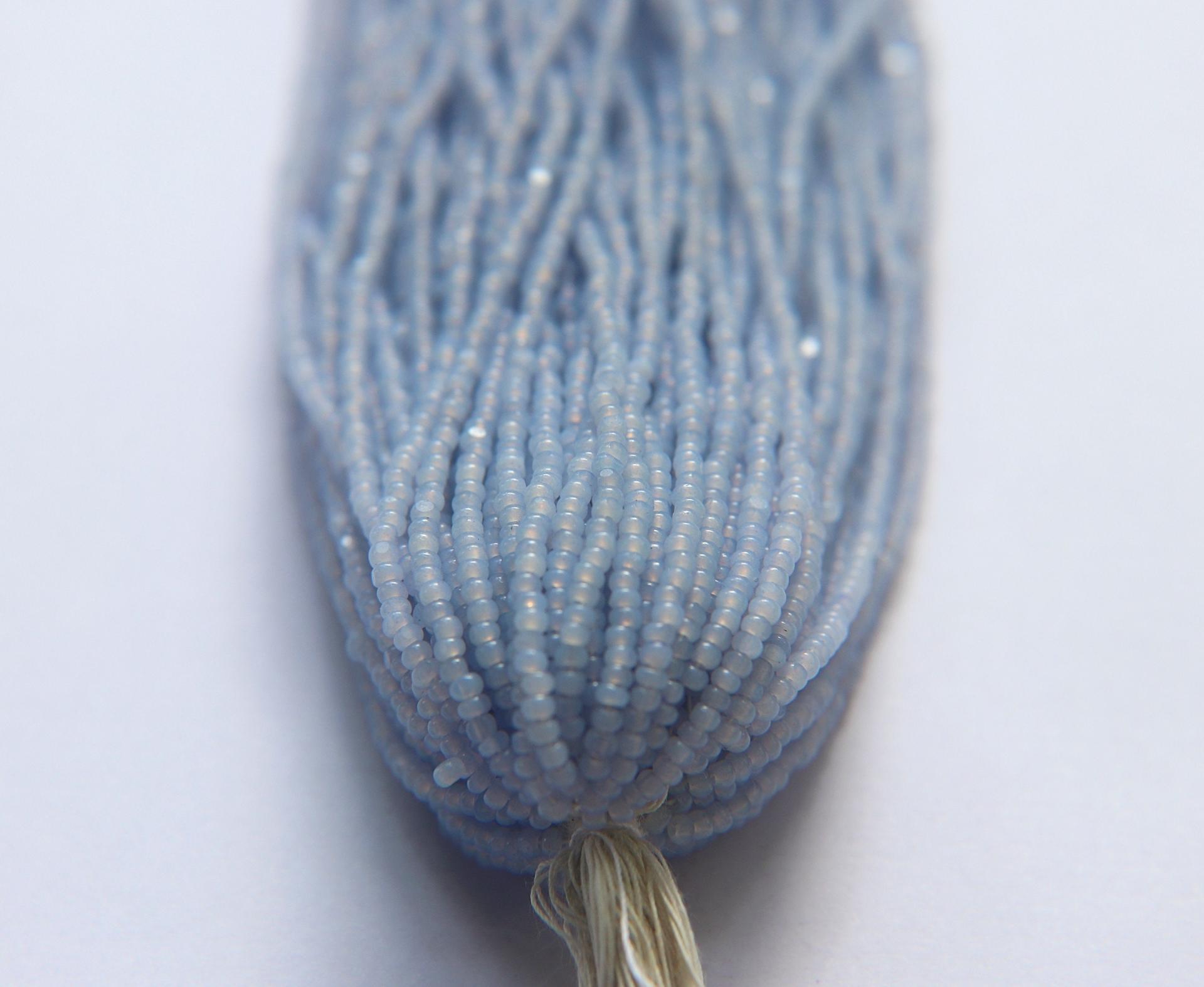 11/0 Hanks Charlotte Cut Beads Light Pale Blue Opal 1/5/25/50/100 Hanks 2.0mm jewellery rare glass beads, jewelry supply, Native supply