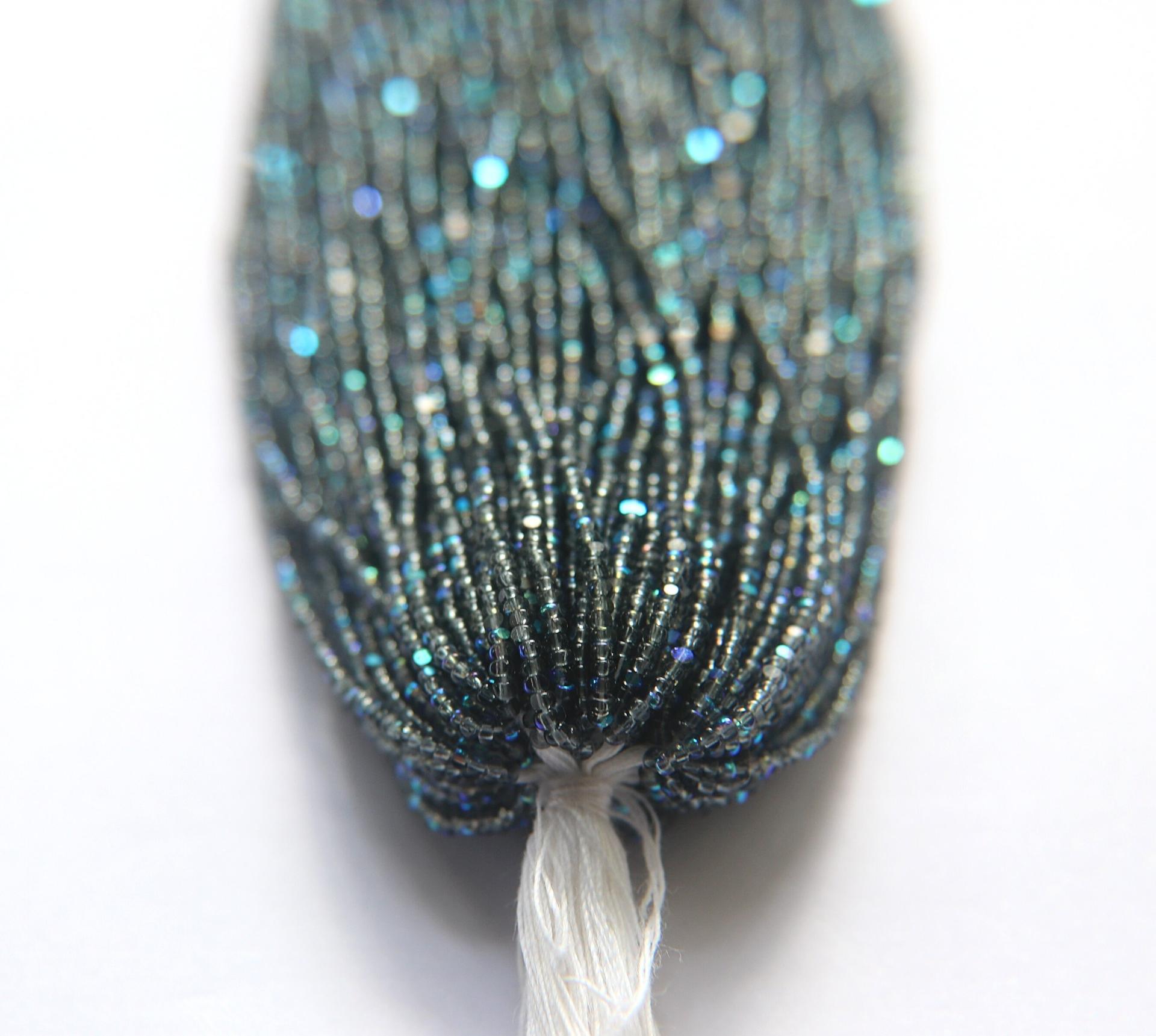 13/0 Hanks Charlotte Cut Beads Patina Transparent Black Diamond Aurore Boreale 1/5/25/50/100 Hanks 1.6mm glass beads, native supply