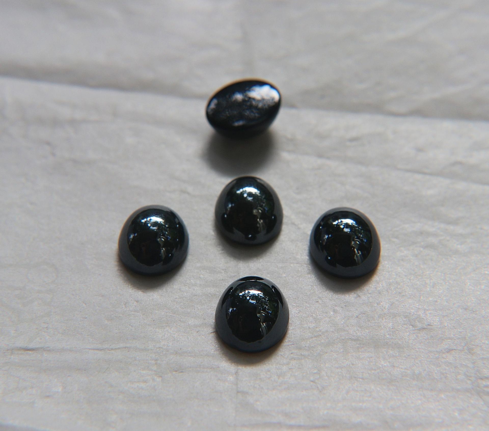 Swarovski 12x10 mm Vintage Jet Hematite Flat Back Oval foiled Cabochon Cabs in Crystal foiled 2/12/36/72/144 Pieces