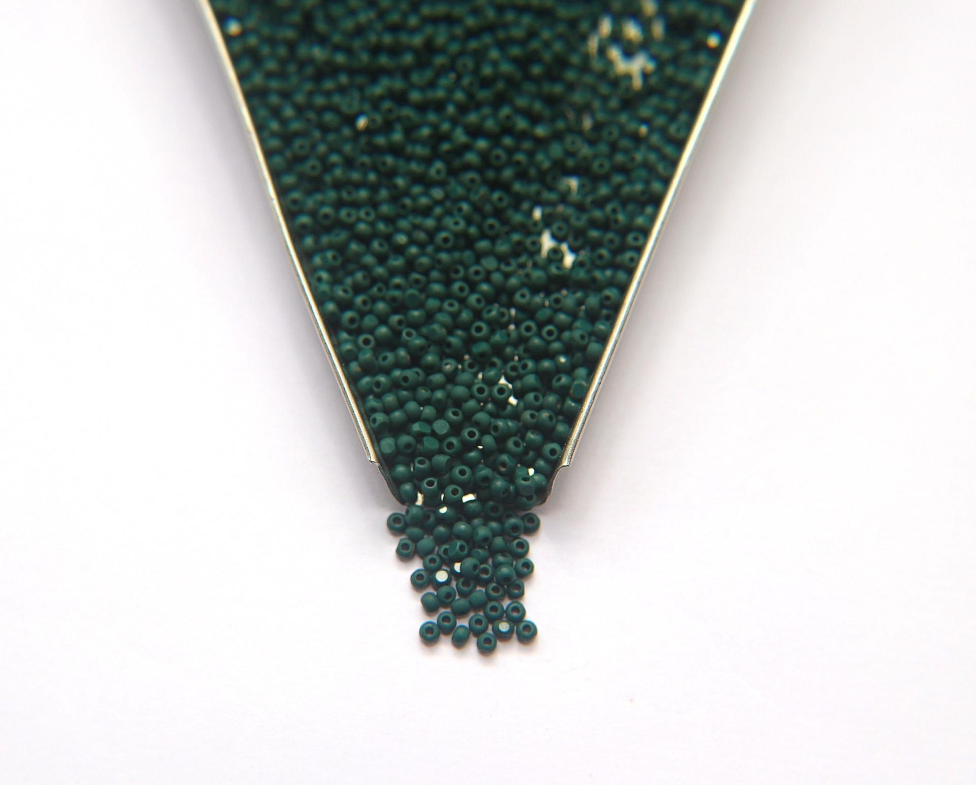 11/0 Charlotte true Cuts Beads Matt Opaque Emerald 10/20/50/250/500 Native Beads Supply, Premium Seed Beads