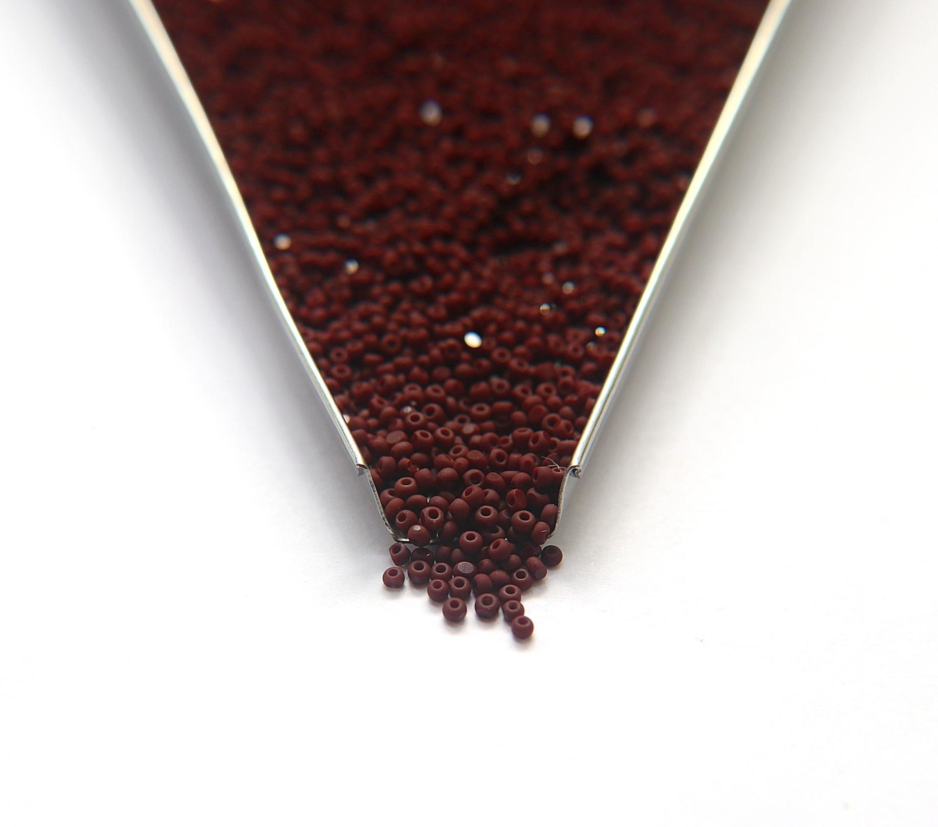 11/0 Charlotte true Cuts Beads Matt Opaque Chocolate Brown 10/20/50/250/500 Native Beads Supply, Premium Seed Beads
