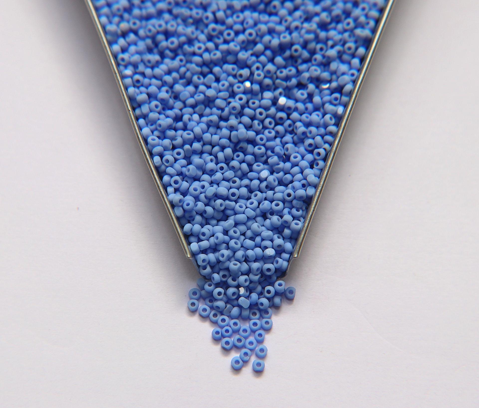 11/0 Charlotte true Cuts Beads MATT 33020 Opaque Light Sapphire 10/20/50/250/500 Native Beads Supply, Premium Seed Beads