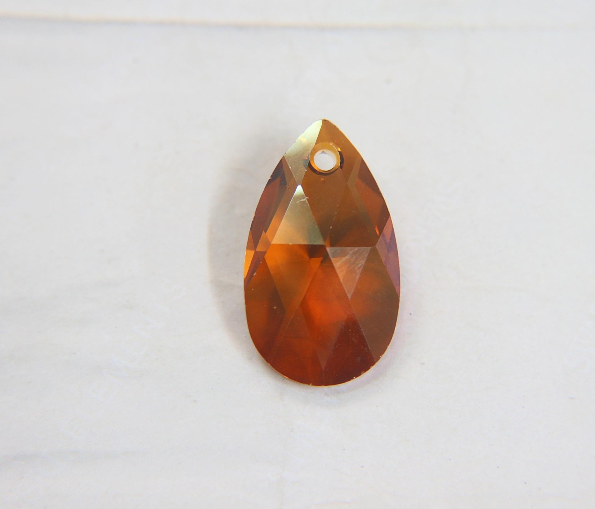 38 mm Swarovski Crystal 6106 Big Rare Pear Beads Pendants Fancy Crystal drop in (6 Colours) vintage findings