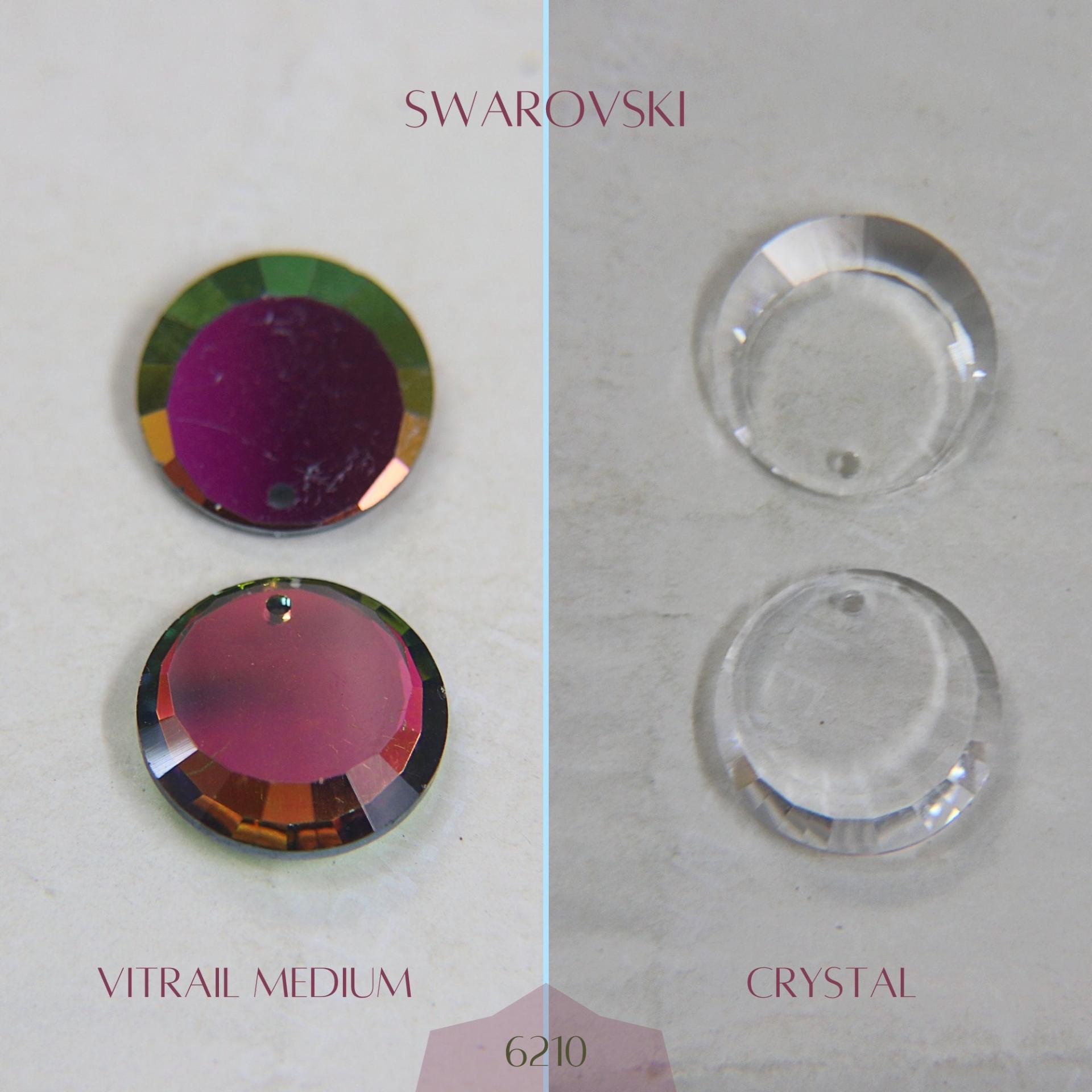 17mm Very Rare Vintage Premium Swarovski Round Crescent Crystal SWA 6210 Crystal Clear drop 2/6/12 Pieces vintage findings, jewelry