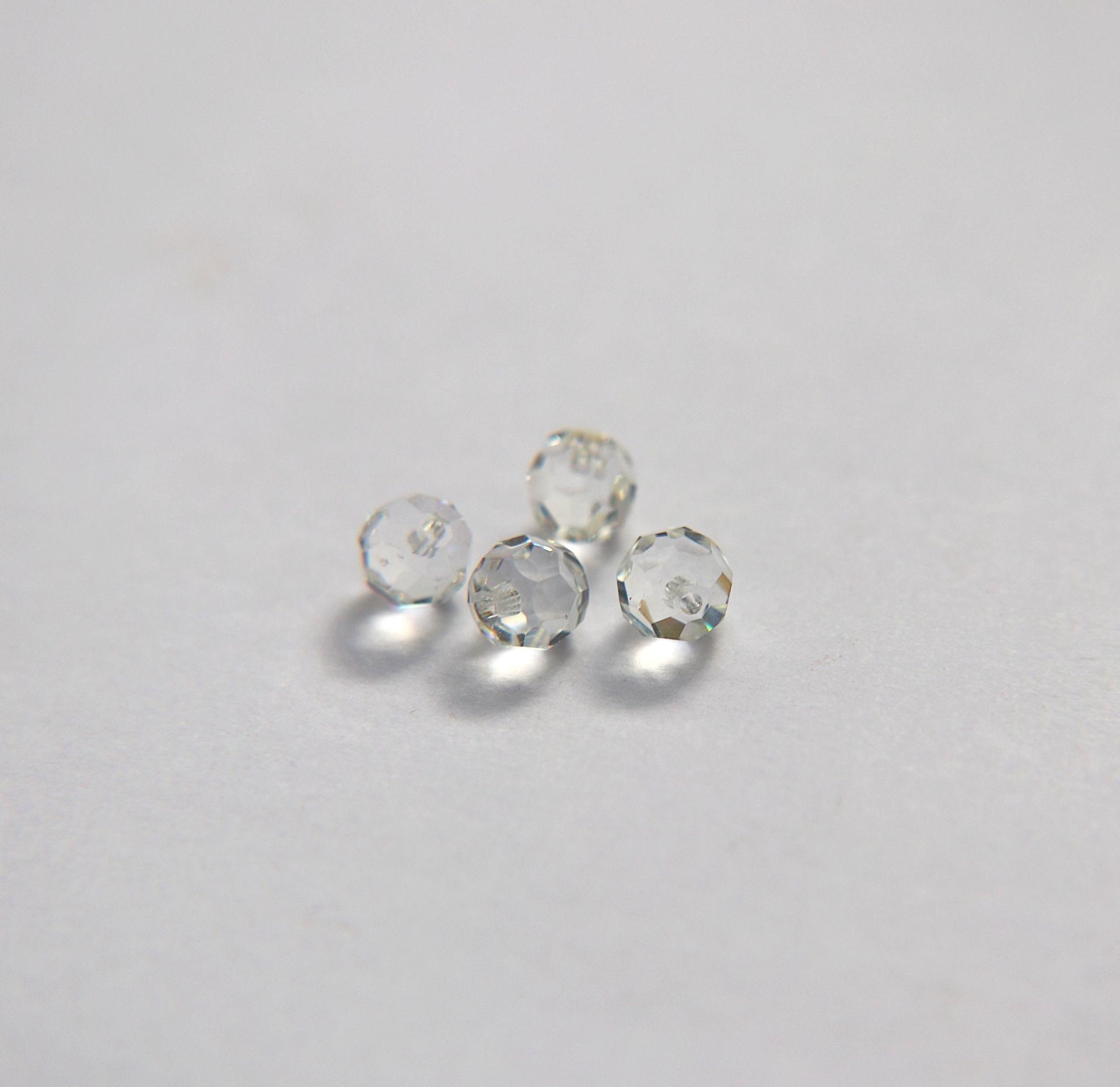 Swarovski round 1/2 drilled crystal beads, 6mm Crystal #5080 Sand Opal Faceted Round Beads 6/12/36/172/44/288/720 Pieces