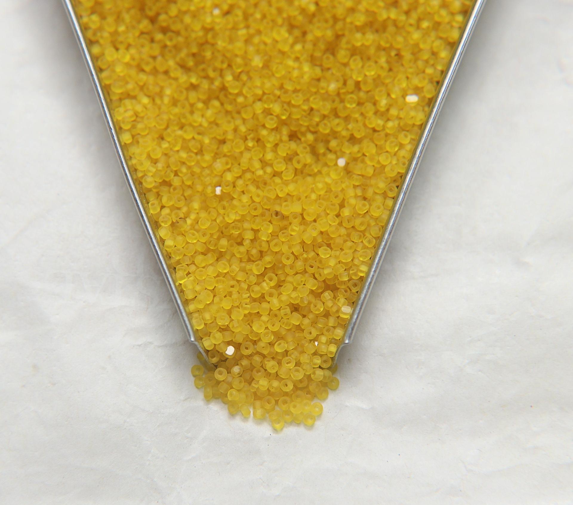 13/0 Charlotte Cut Beads 80010 Matt Yellow 5/10/20/50/250/500 Grams craft supplies, jewelry making, native supplies