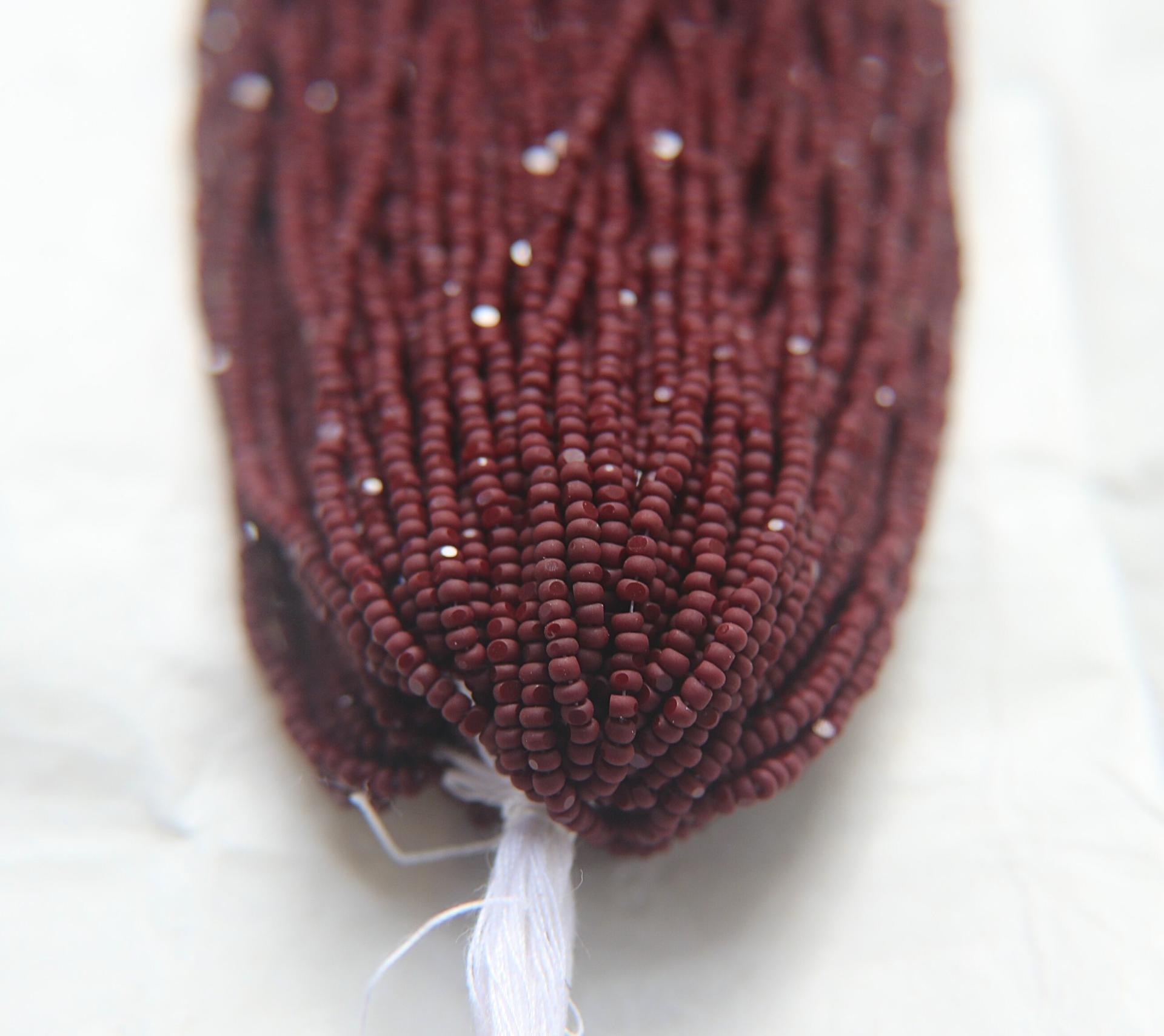 11/0 Hanks Charlotte Cut Beads 13780 MATT Opaque Chocolate Brown 1/5/25/50/100 Hanks 2.0mm beads, jewelry supply, findings, Native supply
