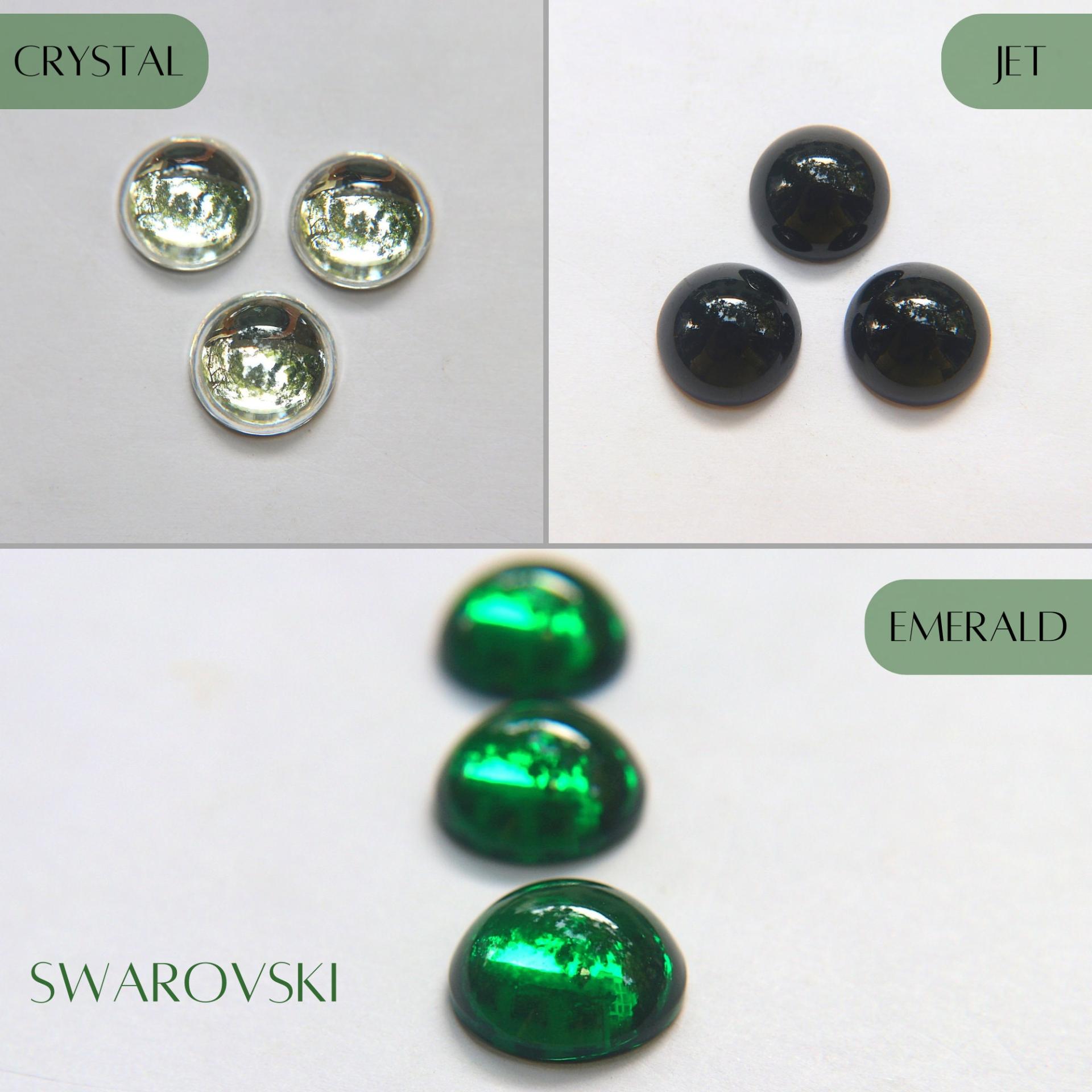 Swarovski 18 mm Vintage in 2 Colours Flat Back Oval Cabochon Cabs 1/2/6/12/36 Pieces