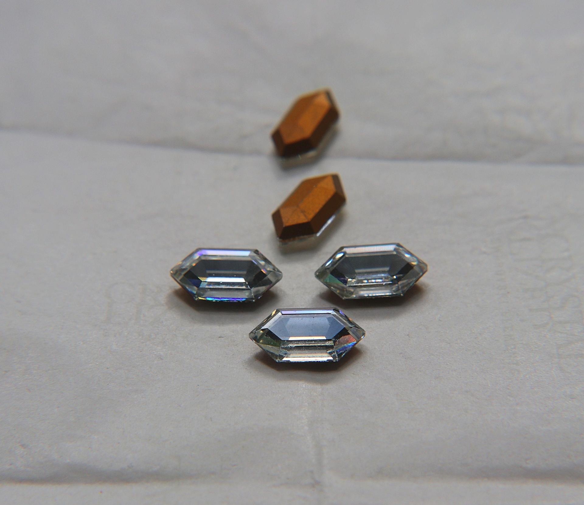 Vintage Swarovski 16.5 x 8.4mm Elongated Fancy rare stones (5 Colours) 6/12/36/144 Pieces gemstones, jewlery making, color zirconium