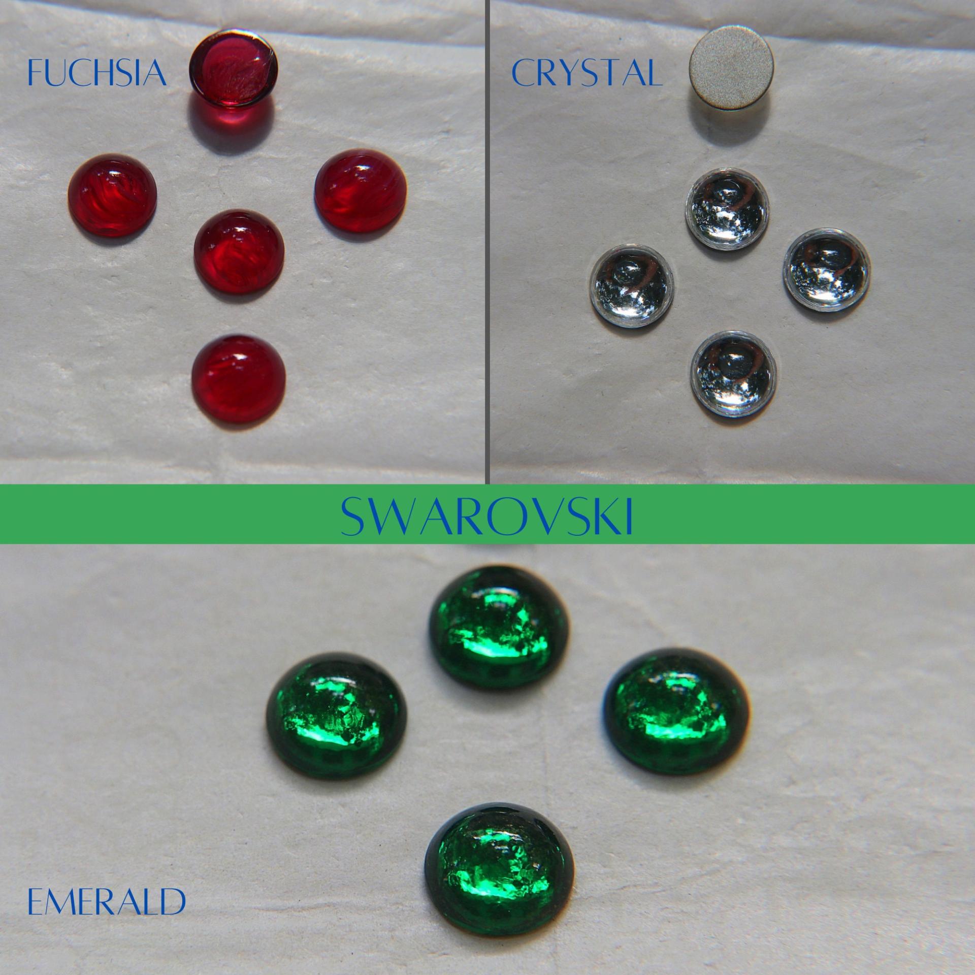 Swarovski 10 mm Vintage in 3 Colours Flat Back Oval Cabochon Cabs 2/6/36/72/144 Pieces