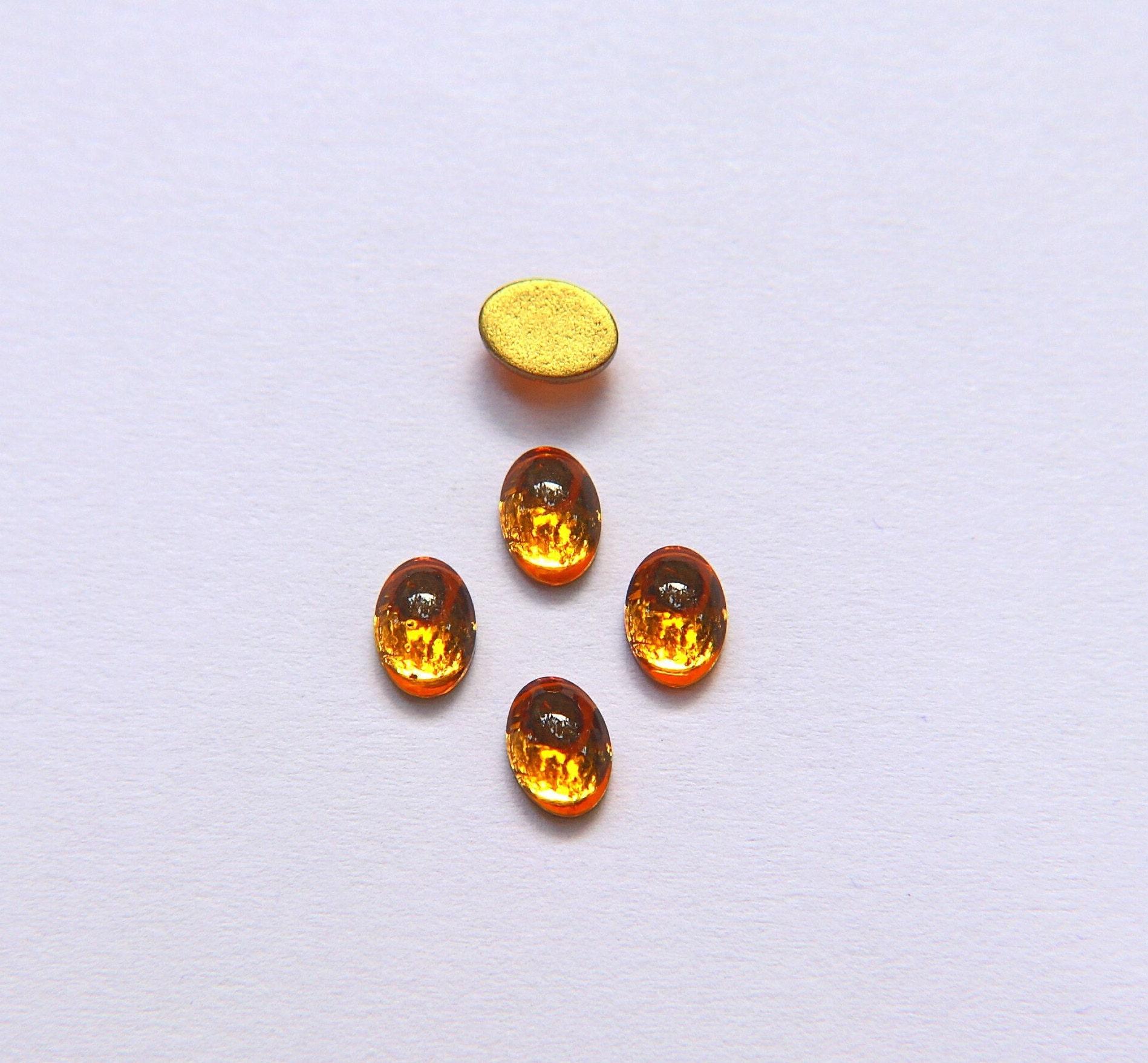 Swarovski 8x6 mm Vintage Flat Back Oval Cabochon Cabs (4 COLOURS) 6/18/36/72/144/360 Pieces