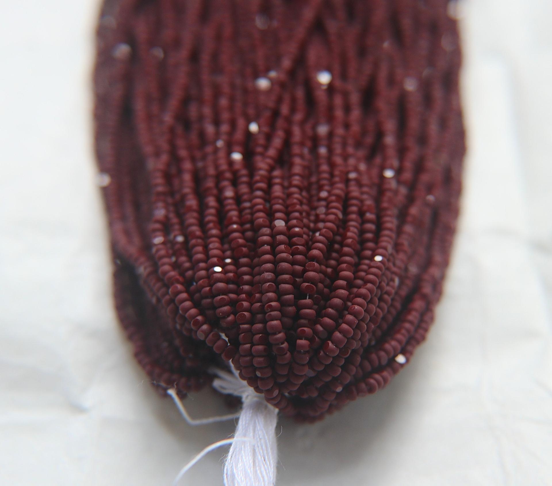 11/0 Hanks Charlotte Cut Beads 13780 MATT Opaque Chocolate Brown 1/5/25/50/100 Hanks 2.0mm beads, jewelry supply, findings, Native supply