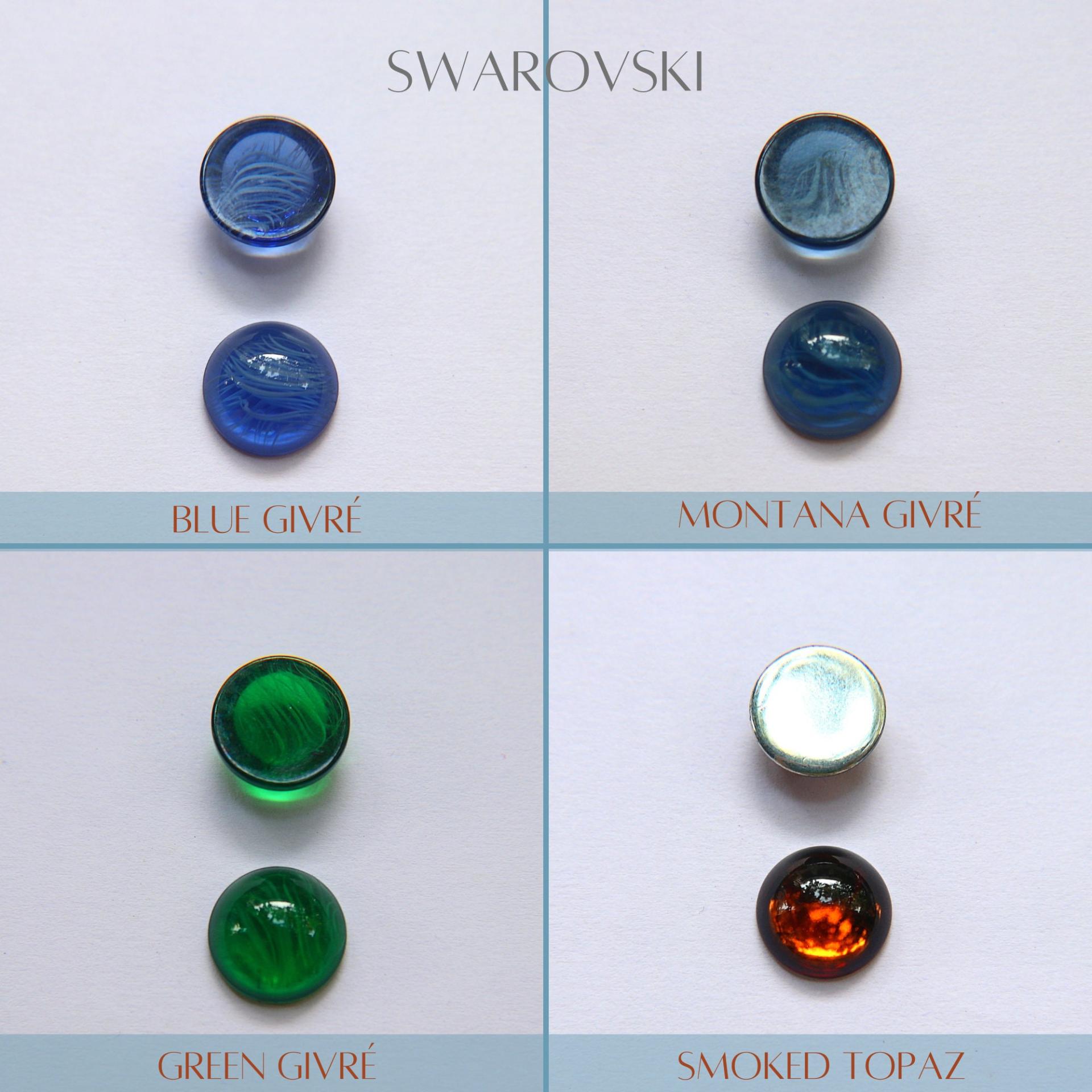 Swarovski 14 mm Vintage (4 Colours) Flat Back Oval Cabochon Cabs 2/6/36/72/144 Pieces