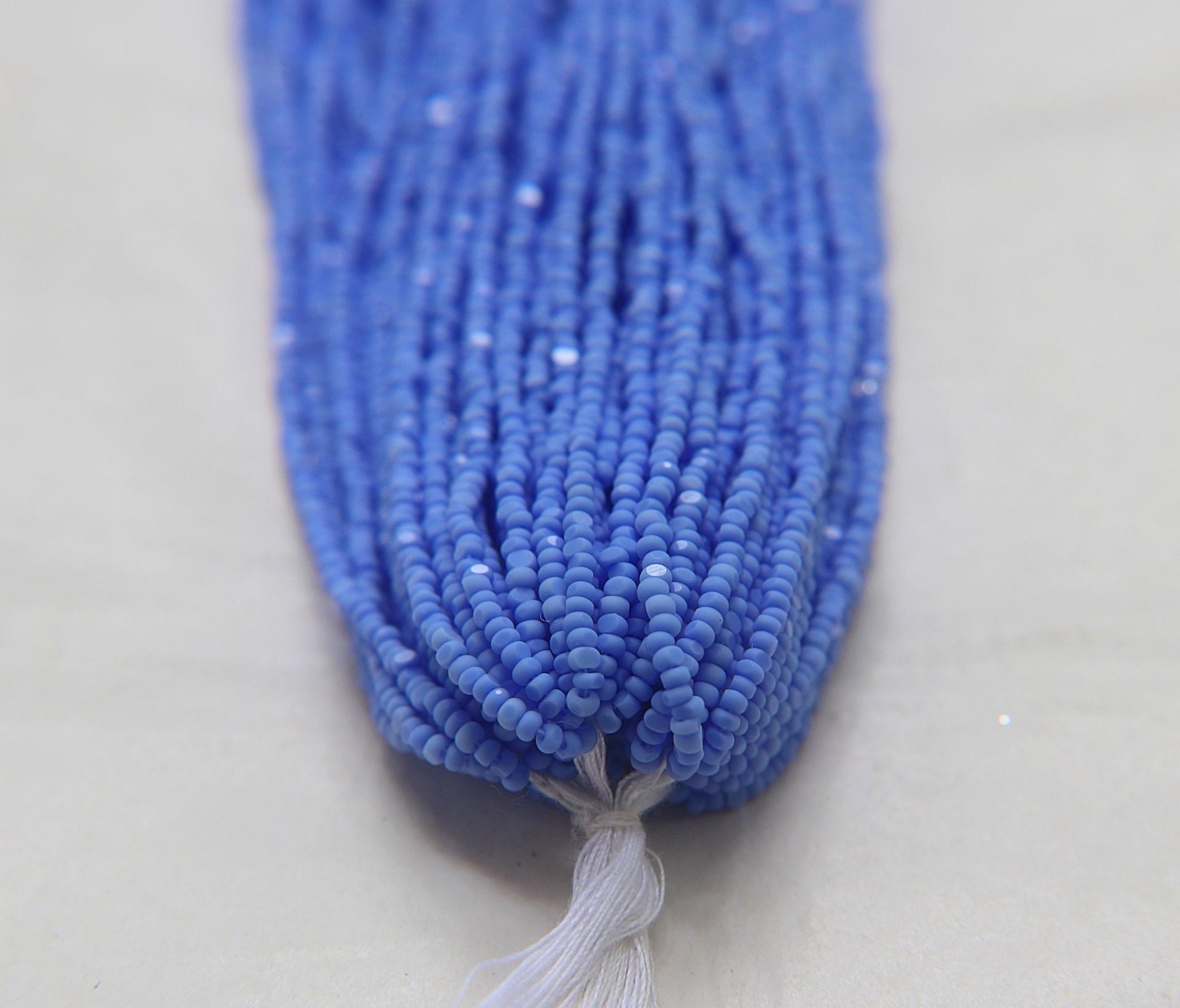 11/0 Hanks Charlotte true Cut Beads 33020 MATT Opaque Light Sapphire 1/5/25/50/100 Hanks 2.0mm jewellery rare PREMIUM beads, Native Supply