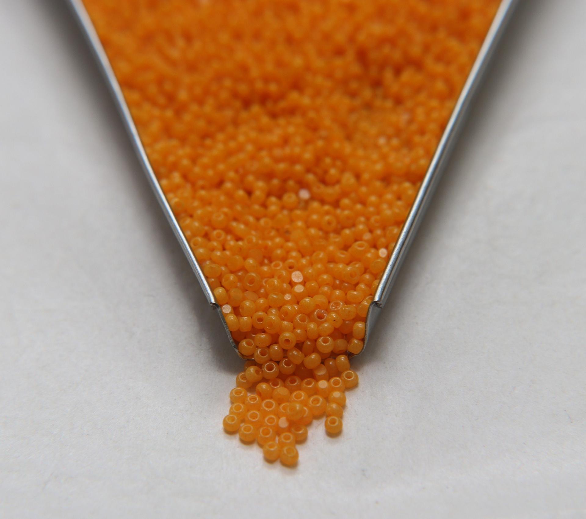 13/0 Charlotte True Cut Beads Light Orange Opal 5/10/20/50/250/500 Grams Premium Seed beads, native supply