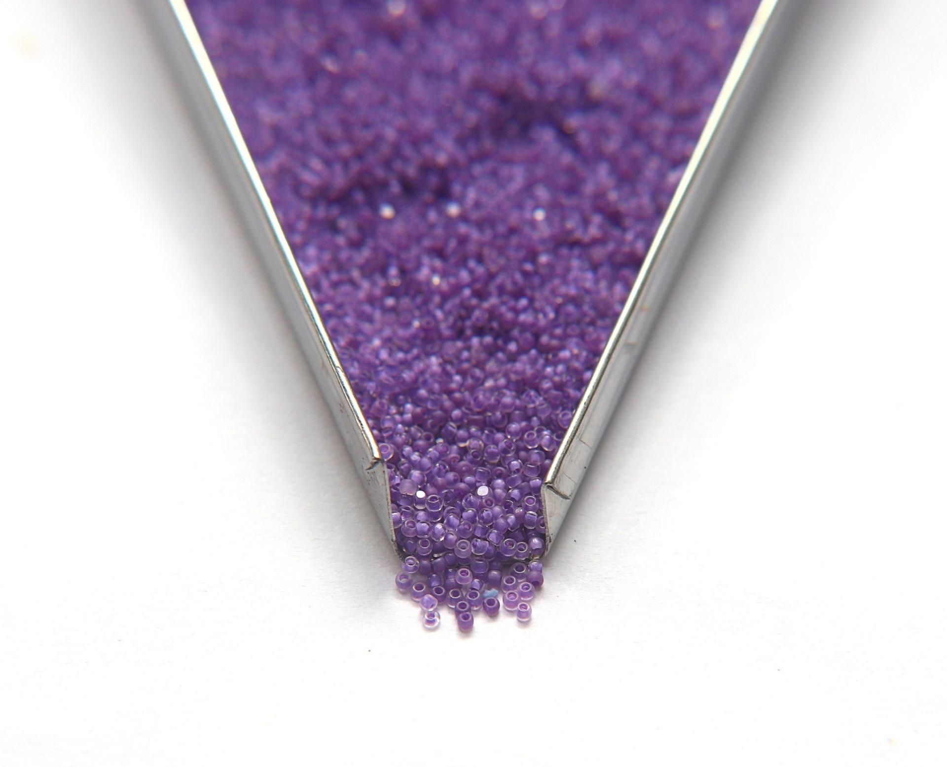 13/0 True cuts Charlotte Beads Crystal Violet Lined 5/10/20/50/250/500 Grams PREMIUM SEED BEADS, Native Beads Supply