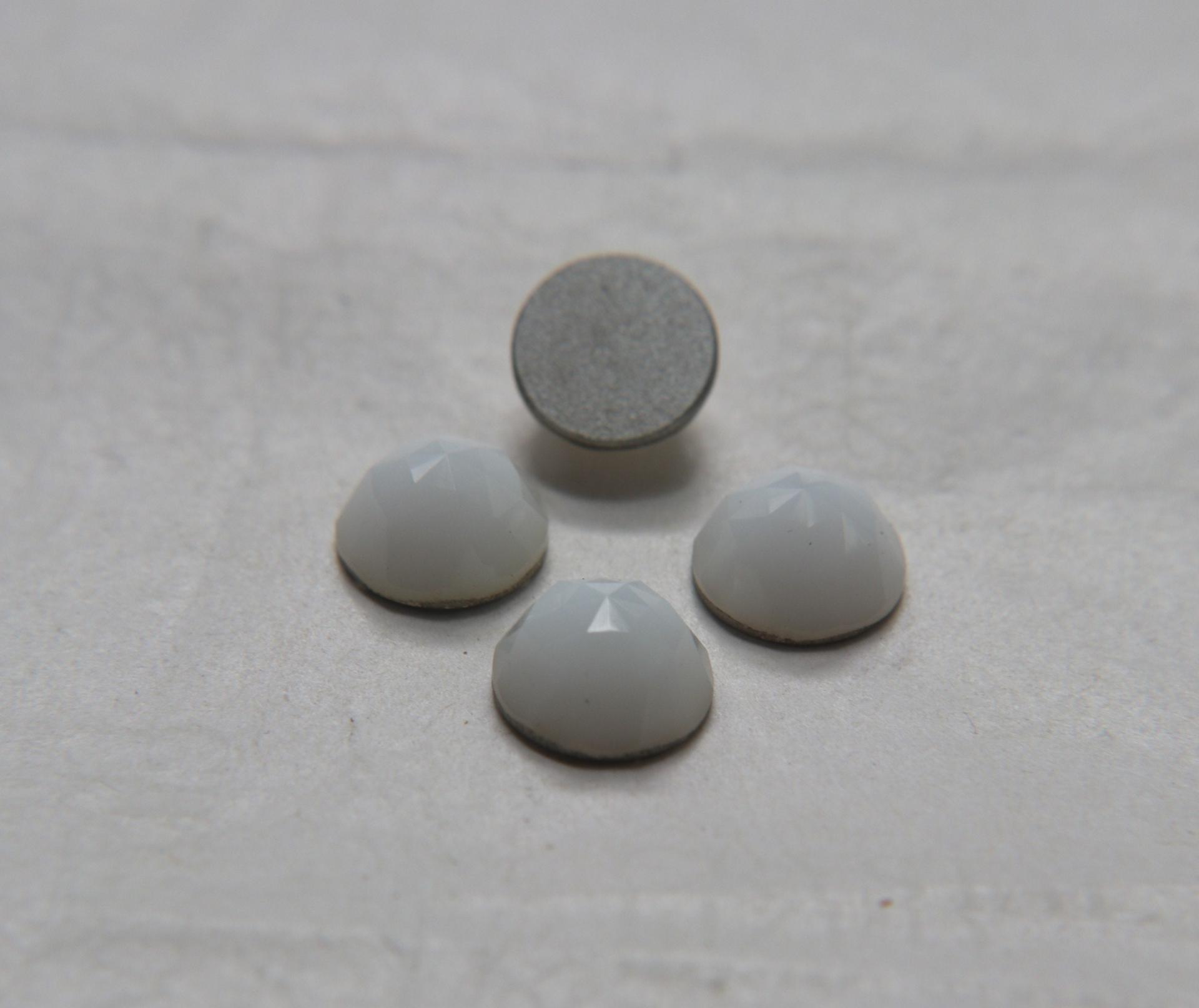 Swarovski 12 mm Vintage White Alabaster Flat Back Round faceted Cabochon Cabs 6/12/36/72/144 Pieces