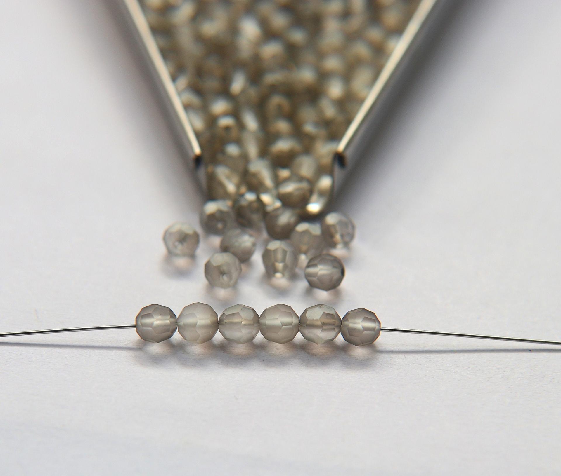 5mm Swarovski Elements Article 5000 Matt Crystal Satin Faceted Round Beads 6/12/36/172/44/288/720 Pieces