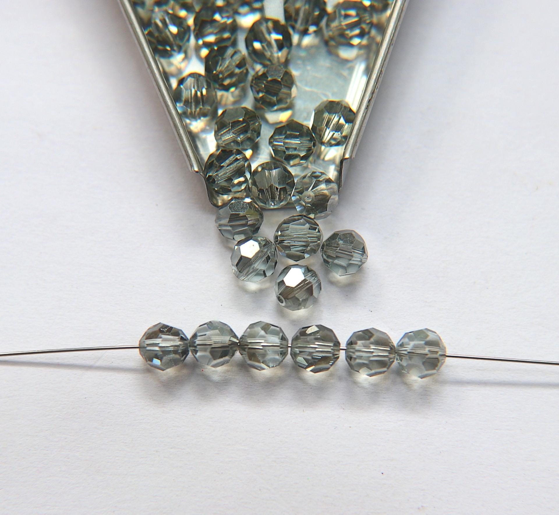 6mm Swarovski Elements Article 5000 Crystal Blue Shade Faceted Round Beads 6/12/36/172/44/288/720 Pieces