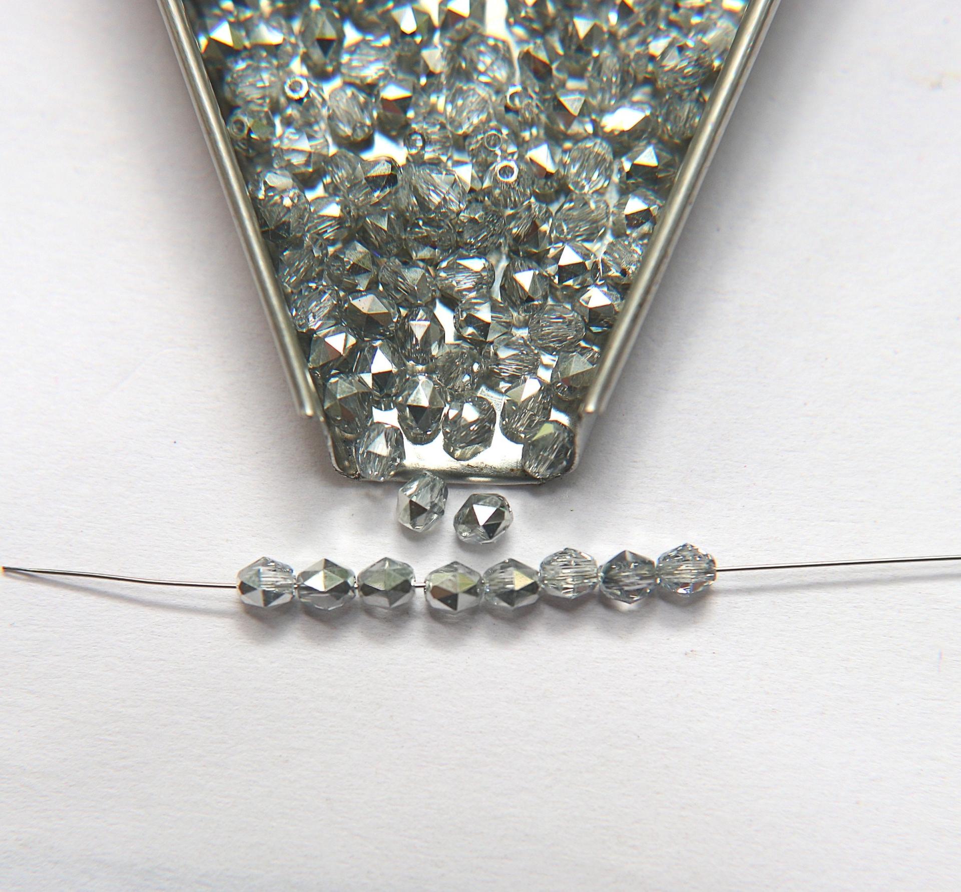 3mm oval Vintage Swarovski Crystal Comet 36/72/144/432/720 Pieces vintage premium beads, wedding embellishments