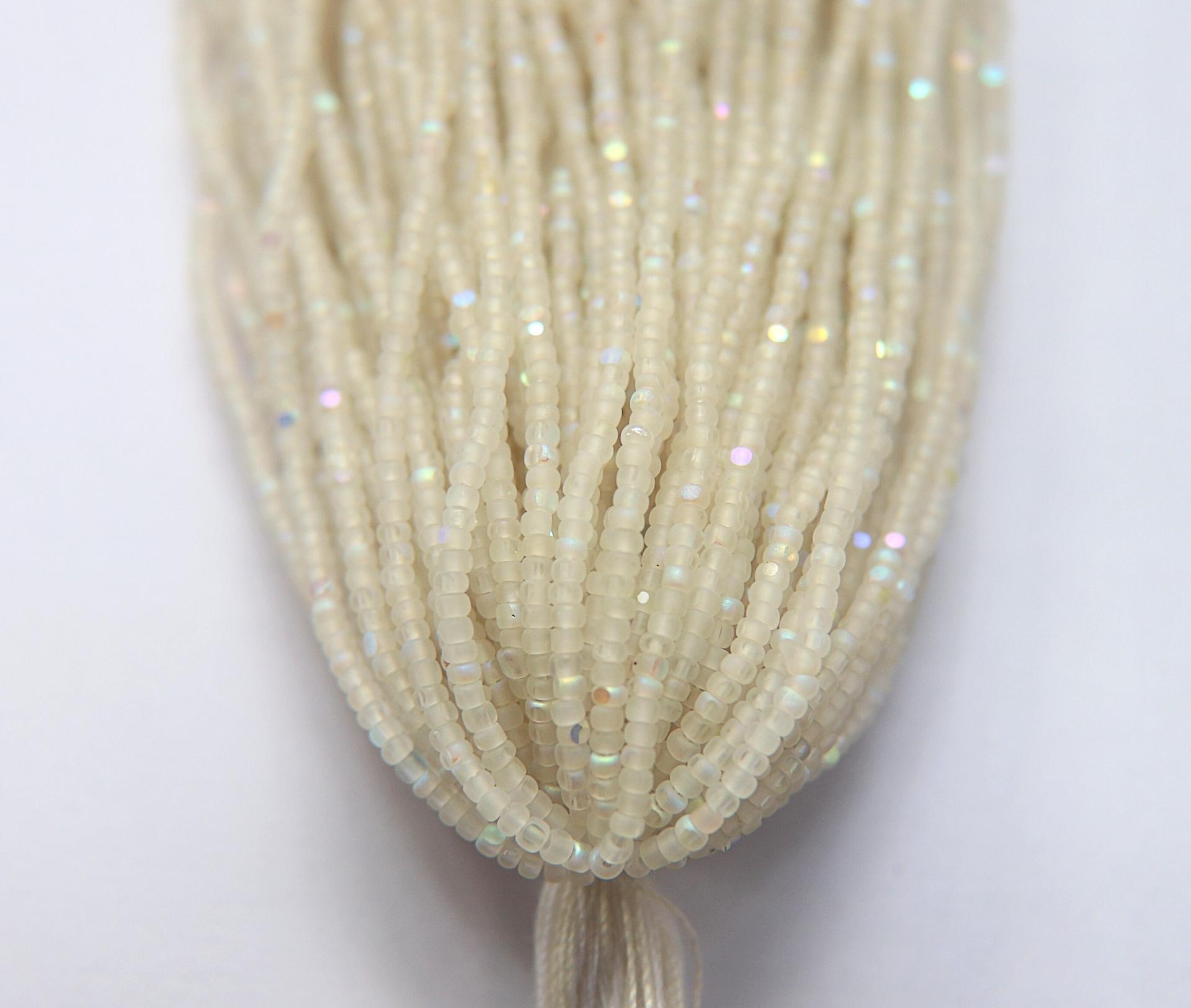 11/0 Hanks Charlotte Cut Beads Patina Matt Crystal Aurore Boreale 1/5/25/50/100 Hanks PREMIUM SEED BEADS, Native Supplies