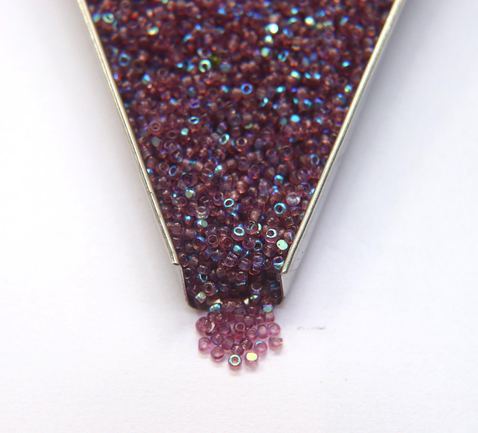 11/0 Charlotte true Cut Beads Patina Transparent Light Amethyst Aurore Boreale 10/20/50/250/500 Grams PREMIUM SEED Beads, vintage supplies