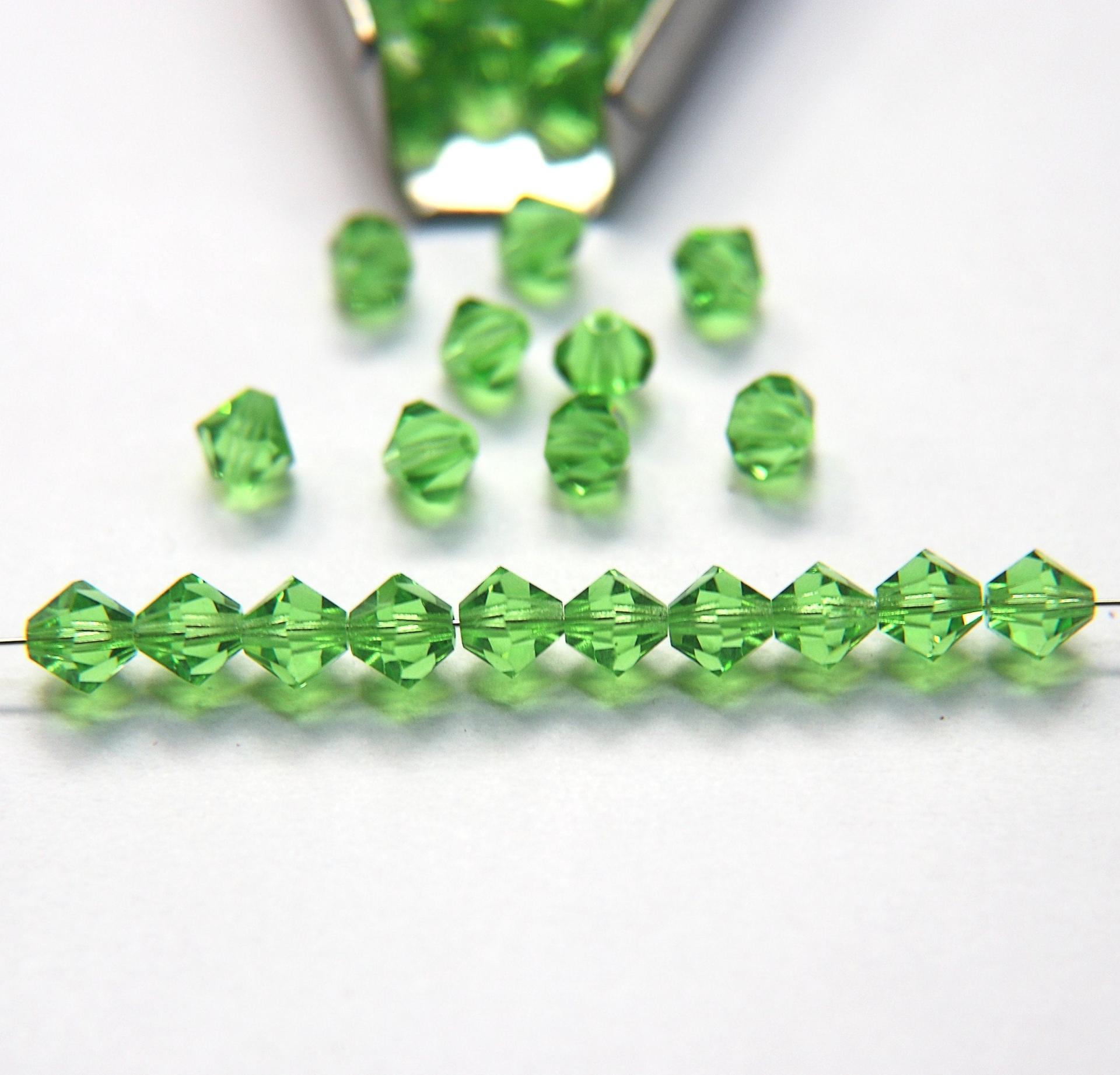 6 mm Peridot Preciosa Bicones 12/36/72/144/288 Pieces Jewelry making beads Made in Czech Republic