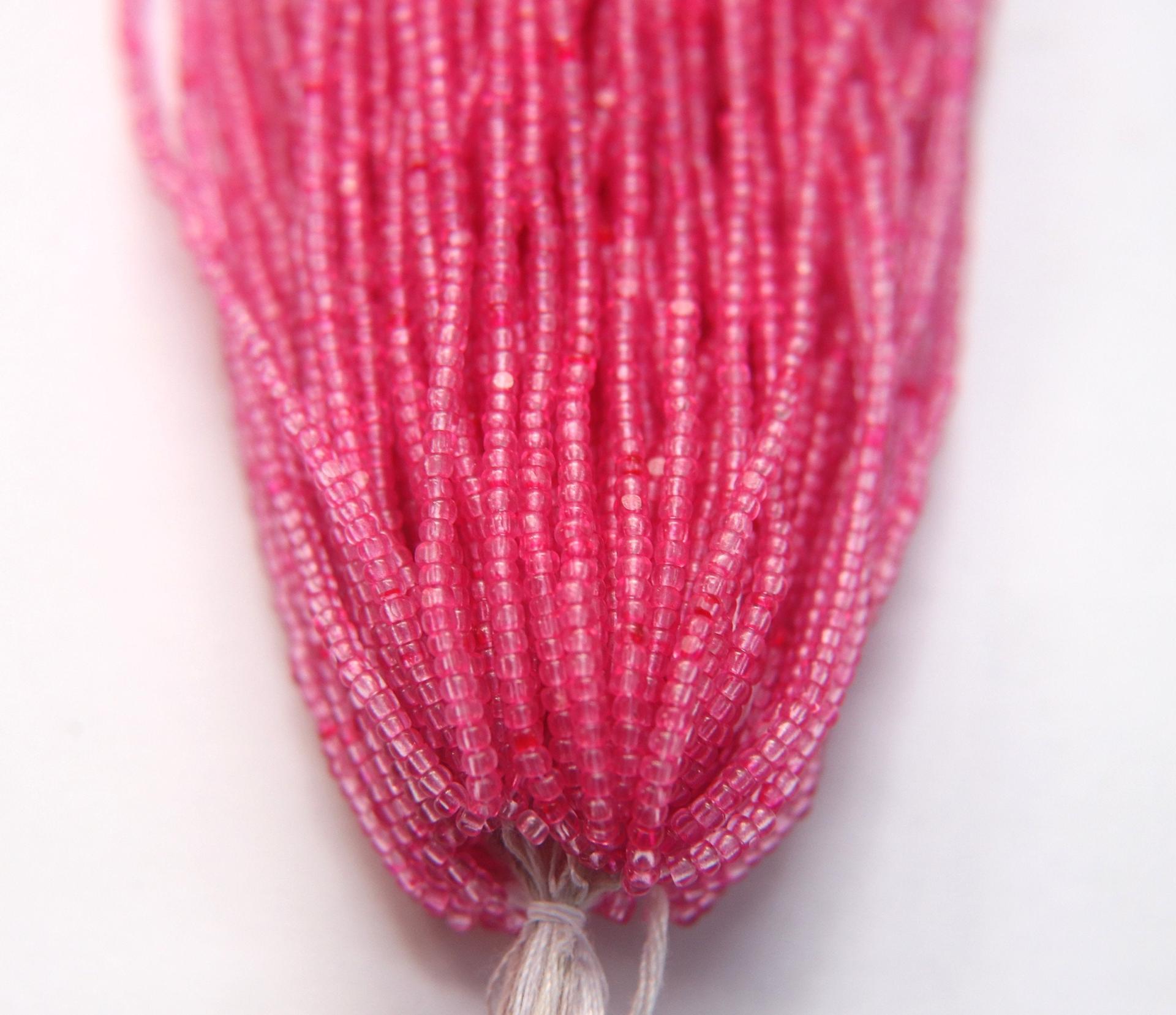 11/0 Hanks Charlotte Cut Beads Rose Transparent (Dyed) 1/5/25/50/100 Hanks 2.0mm jewellery rare glass beads, jewelry supply, Native supply