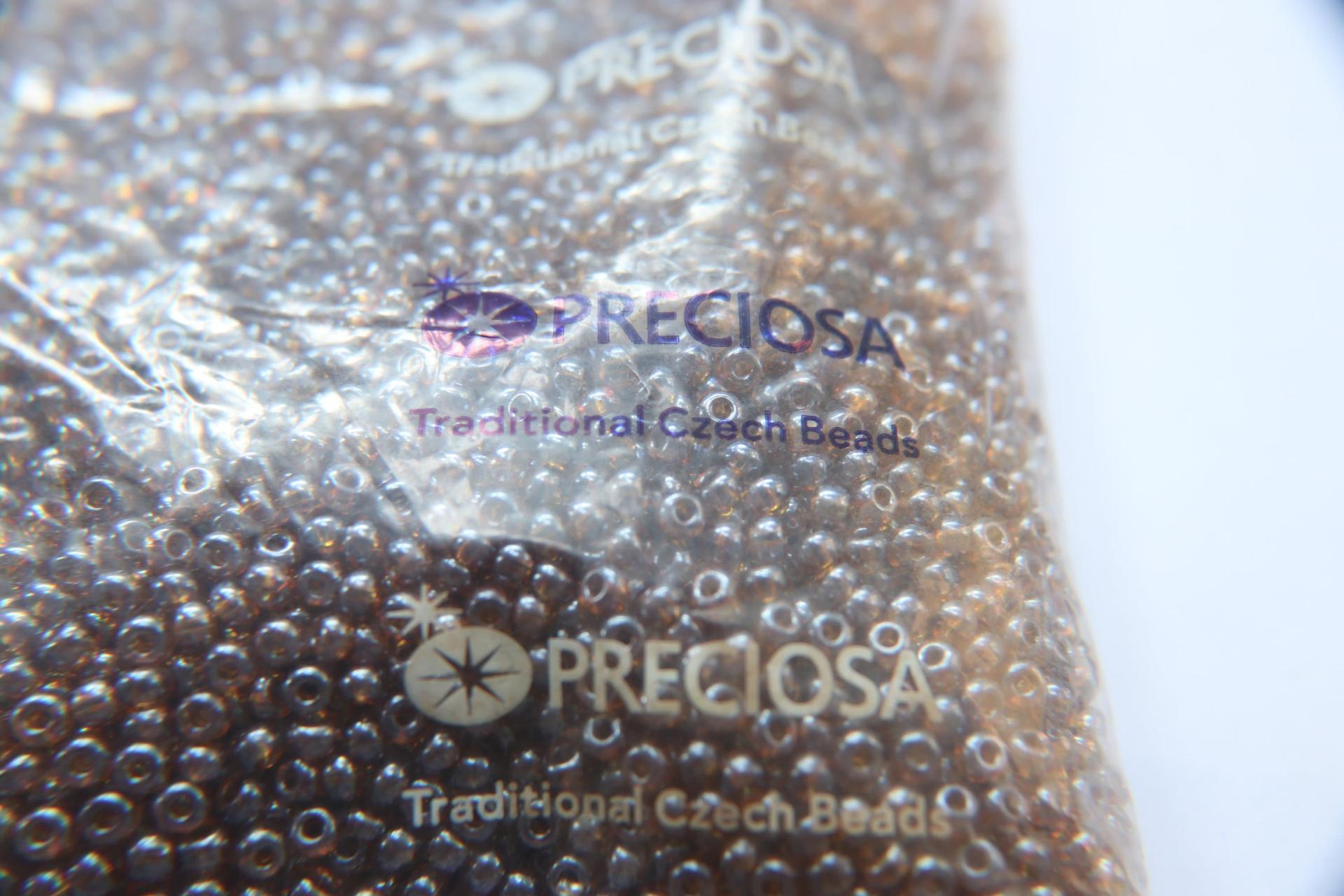 6/0 glass Seed Beads Medium Topaz Transparent Luster 10/50/100/250 Grams size 6 Preciosa Rocaille 4mm spacer beads, large, big hole