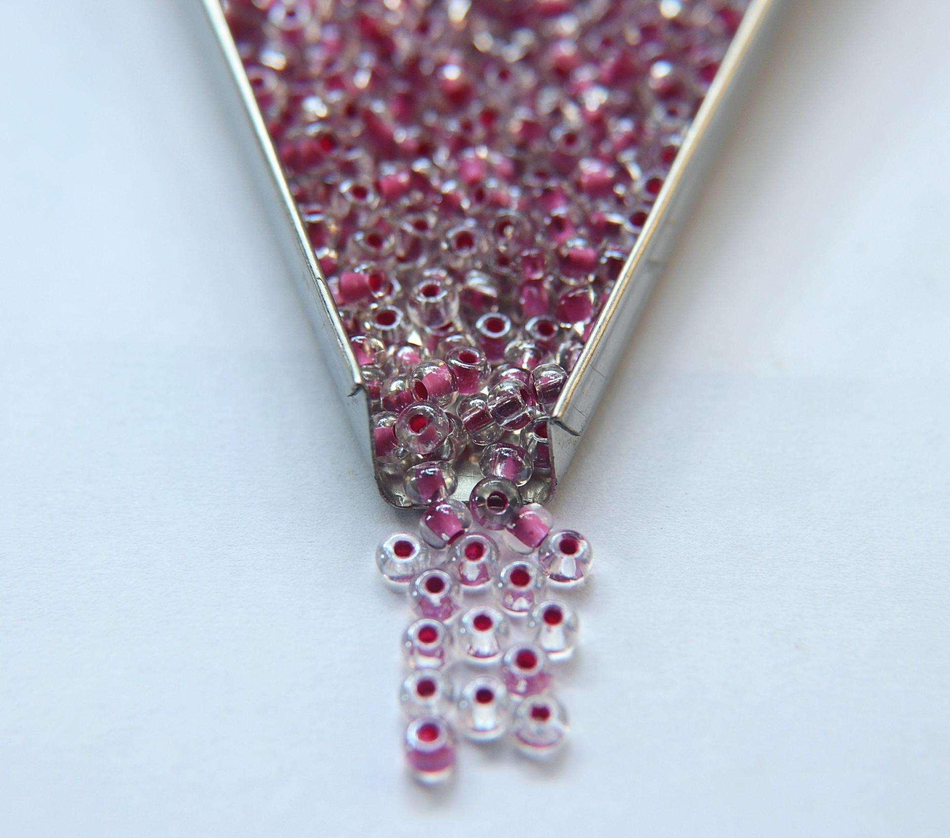 6/0 glass Seed Beads Crystal/Orchid Lined 10/50/100/250 Grams size 6 Preciosa Rocaille 4mm spacer beads, large, big hole, Jewelry beads
