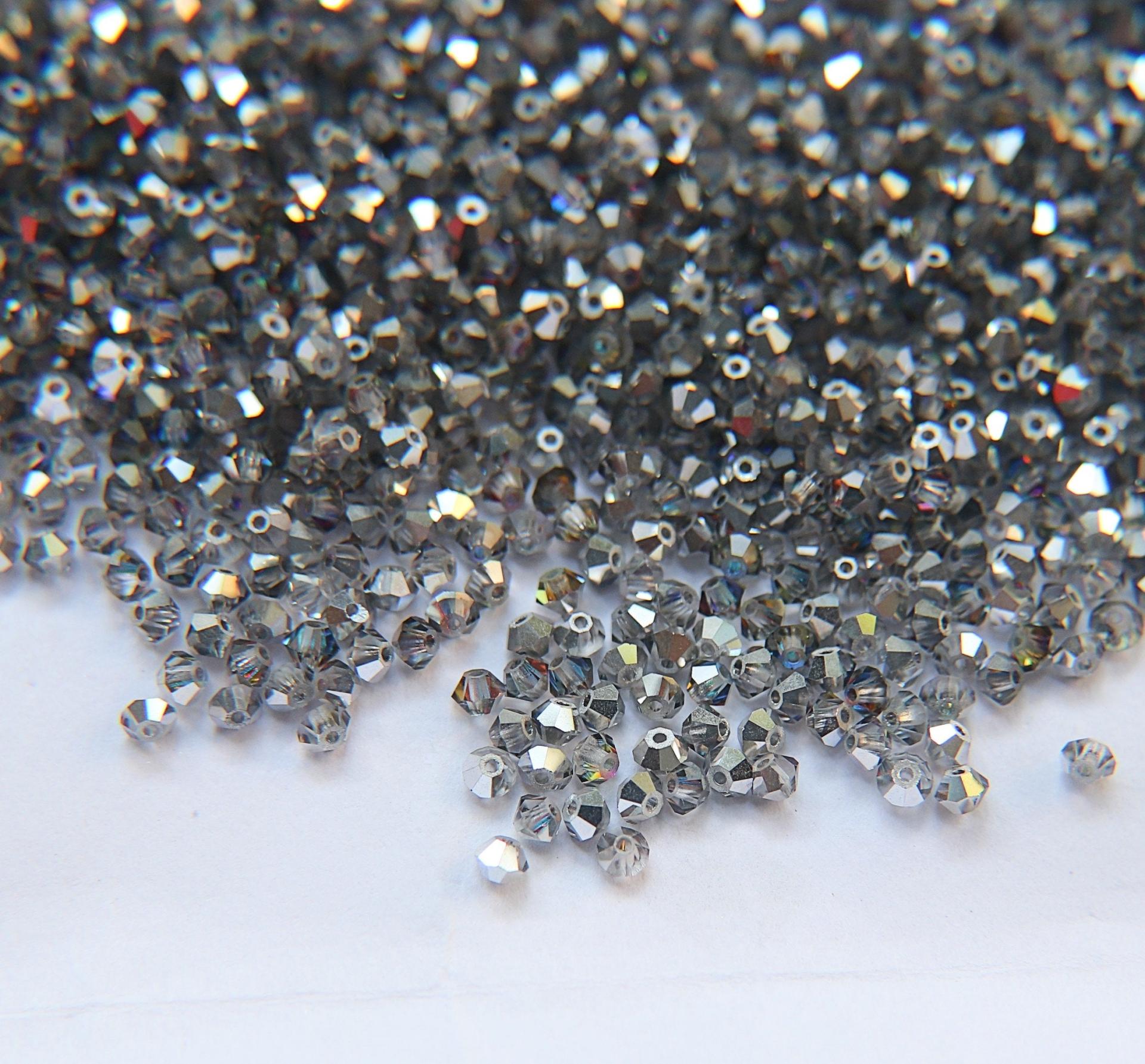 3mm Crystal Meridian Blue Swarovski Bicone 5301 Beads 36/72/144/432/720 Pieces Jewelry findings, embroidery materials, jewelry