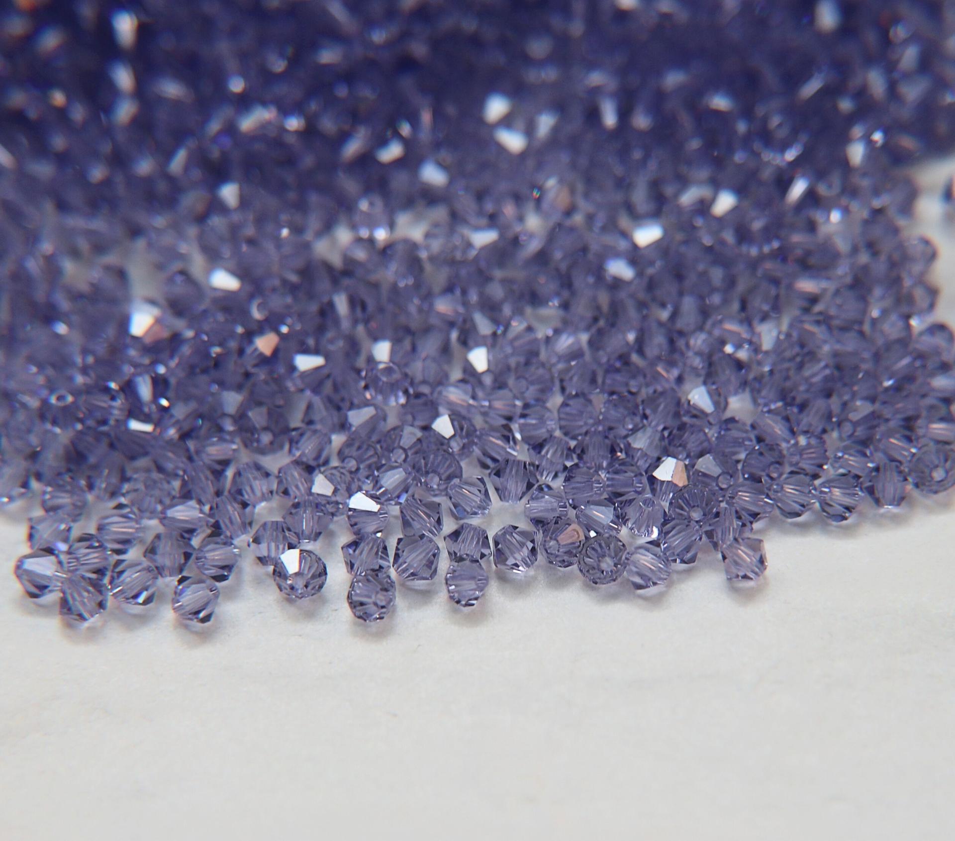 4mm Light Tanzanite Swarovski Bicone beads 36/72/144/432/720 Pieces embroidery materials, craft vintage findings, embellishments, wedding