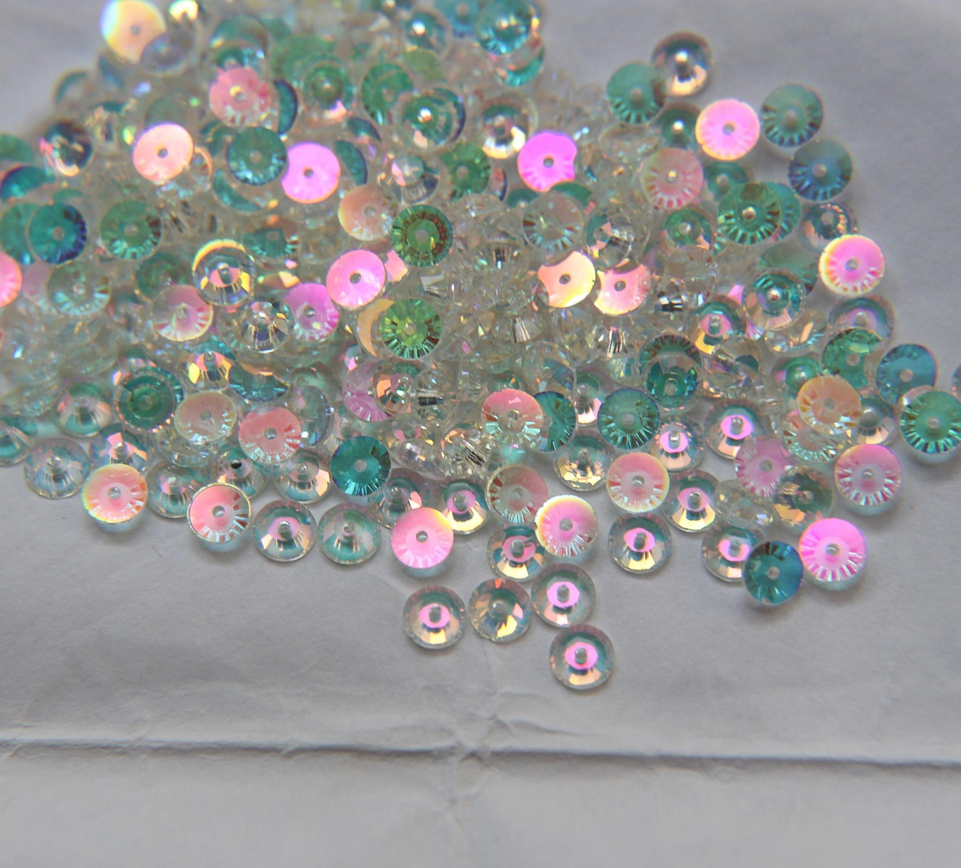 5 MM Crystal Transmission V Round Beads Spacers Sew-On Style 3128 or 3112 or 3000 12/72/144 Pieces, embroidery materials, wedding