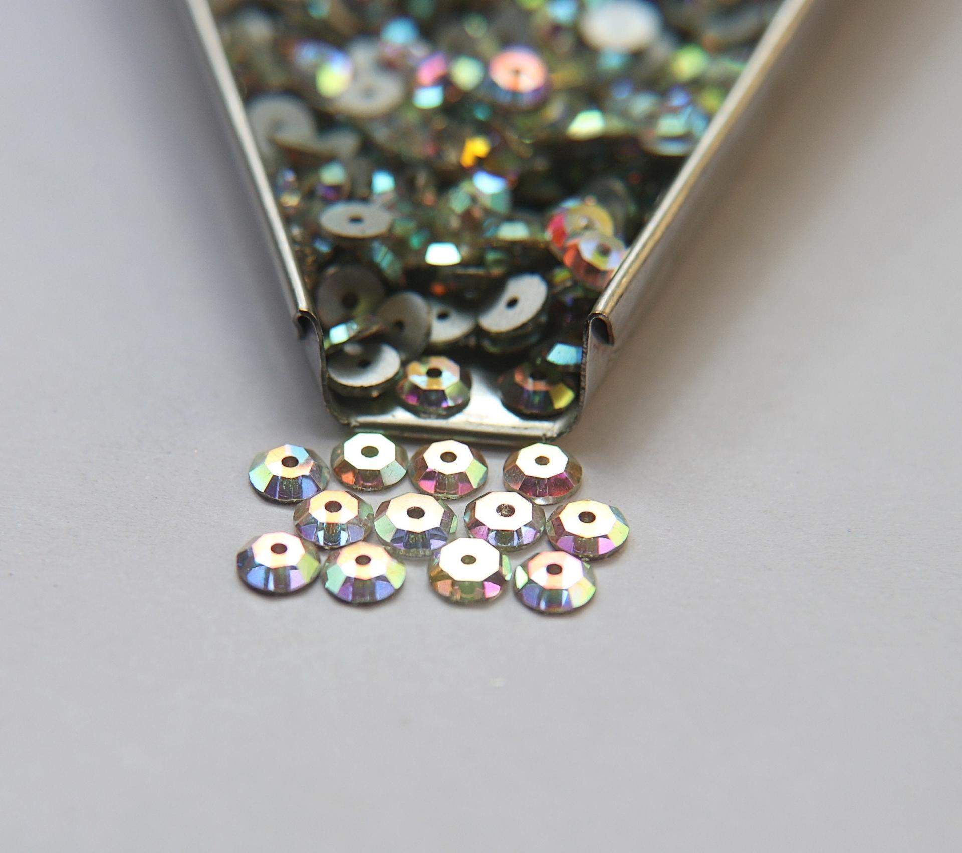5mm Preciosa Crystal Flat Back Sew-On Stone - Loch Rose 8 Facet Sew-on STONES 24/72/144/720 Pieces, embroidery materials, wedding decoration