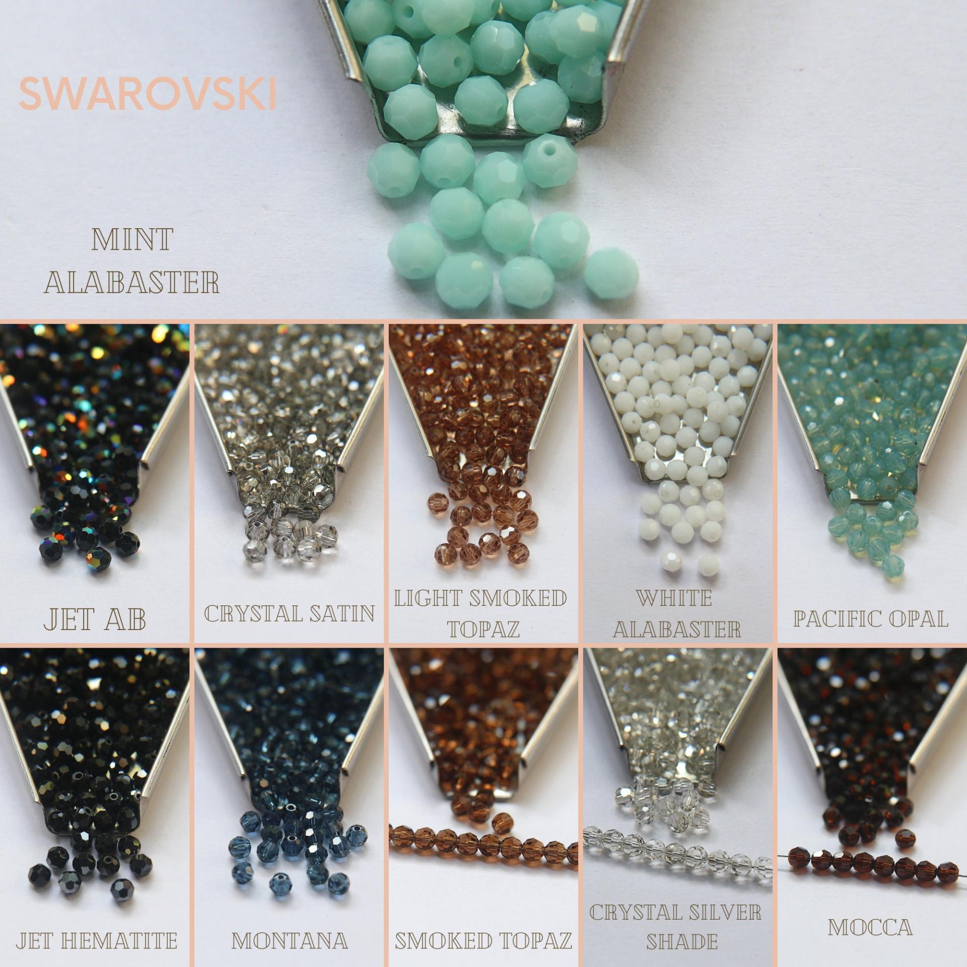 4mm Swarovski 5000 (20 Colors) Faceted Round Beads 6/12/36/72/144/288/720/1440 Pieces Jewelry making beads, ROUND BEADS, vintage findings