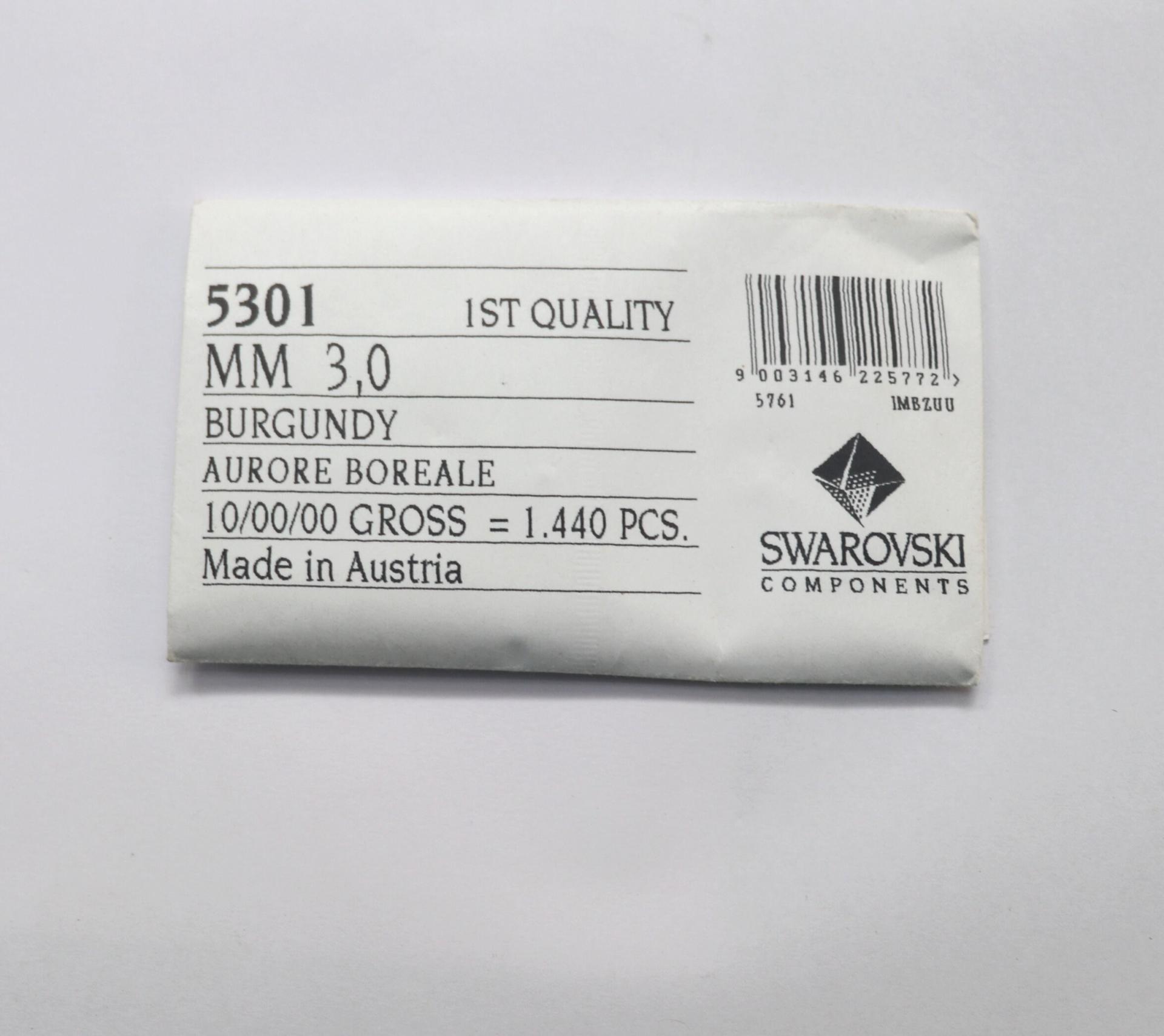 3/4mm Burgundy Aurore Boreale Swarovski Bicone beads rainbow 36/72/144/432/720 Pieces rainbow beads, jewelry making, couture embellishments