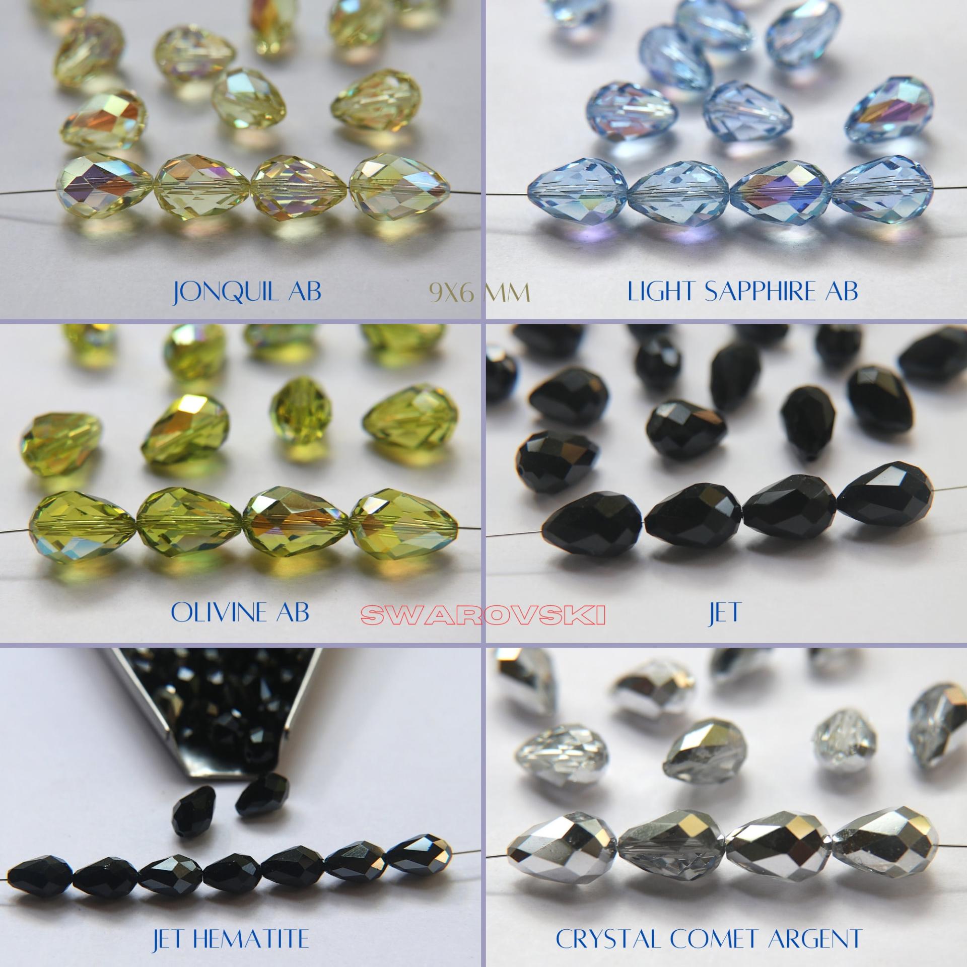 9x6mm 5500 Vintage Pear beads (8 Colours) Swarovski Elements 6/12/36/72/144 Pieces, jewelry making, vintage findings, Premium