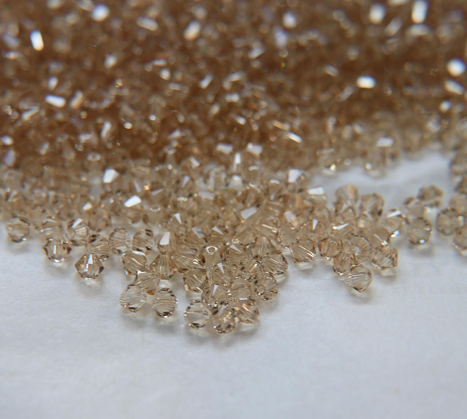 4mm Ceylon Topaz Swarovski Bicone beads 36/72/144/432/720 Pieces (247) jewelry supplies, couture embroidery, wedding embellishments