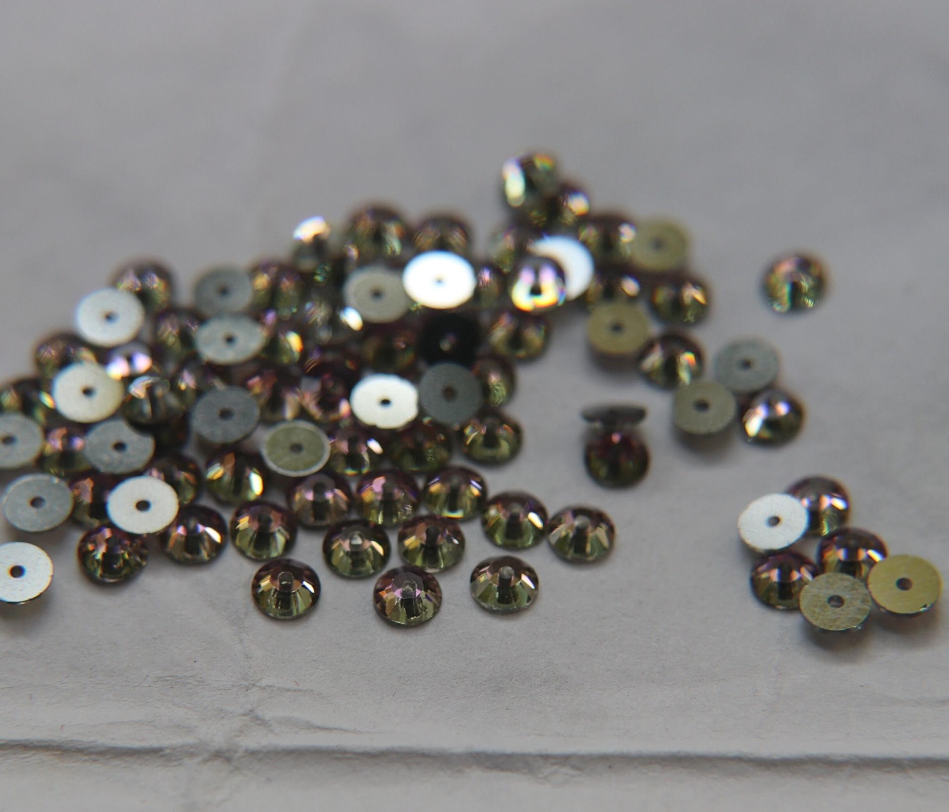 Swarovski Crystal Vitrail Light 4MM Xillion Lochrose SEW ON STONES 3128 24/72/144/720 Pieces, embroidery materials, couture materials