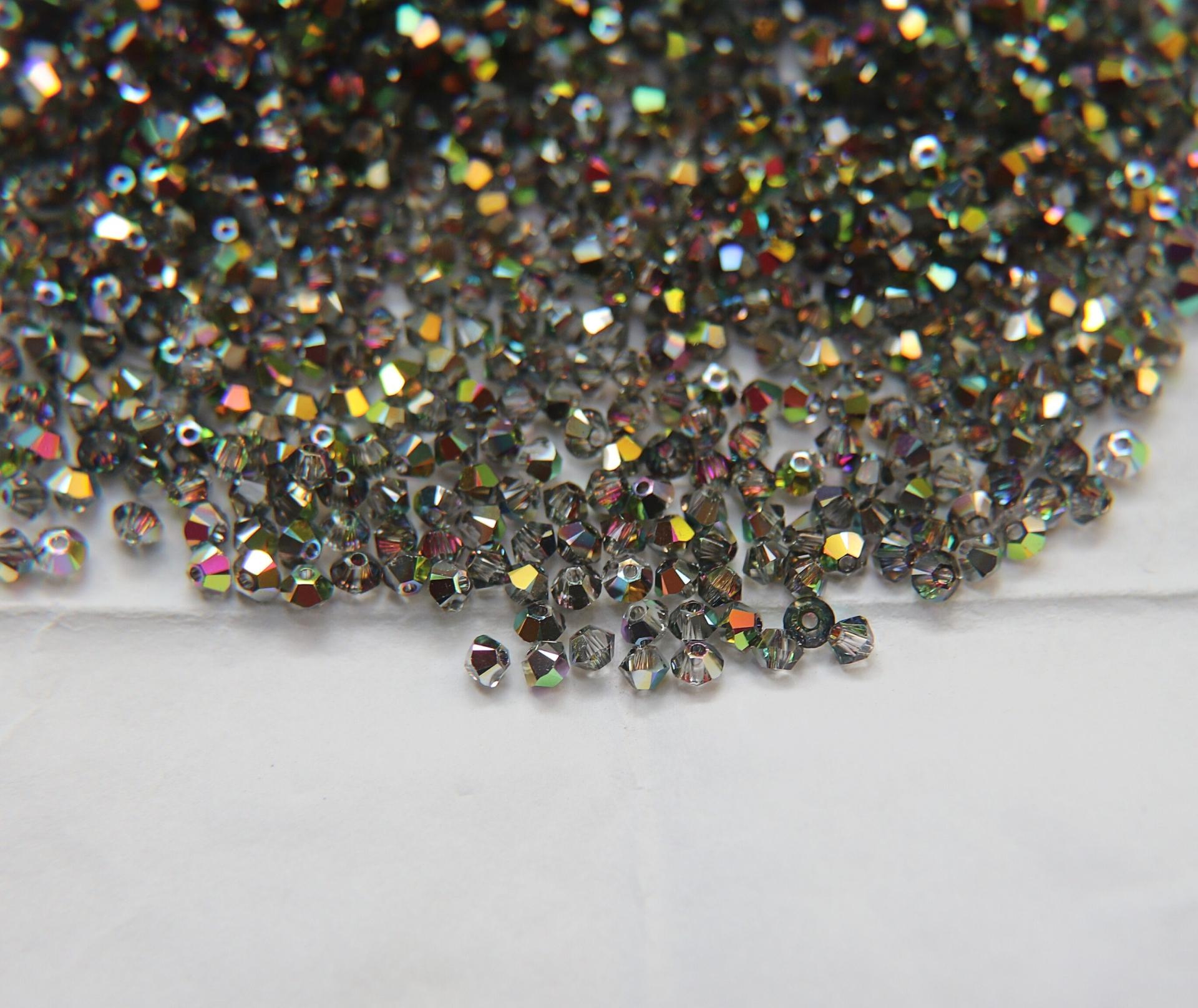 3mm Crystal Vitrail Medium Swarovski Bicone 5301 Beads 36/72/144/432/720 Pieces Jewelry findings, embroidery materials, jewelry making