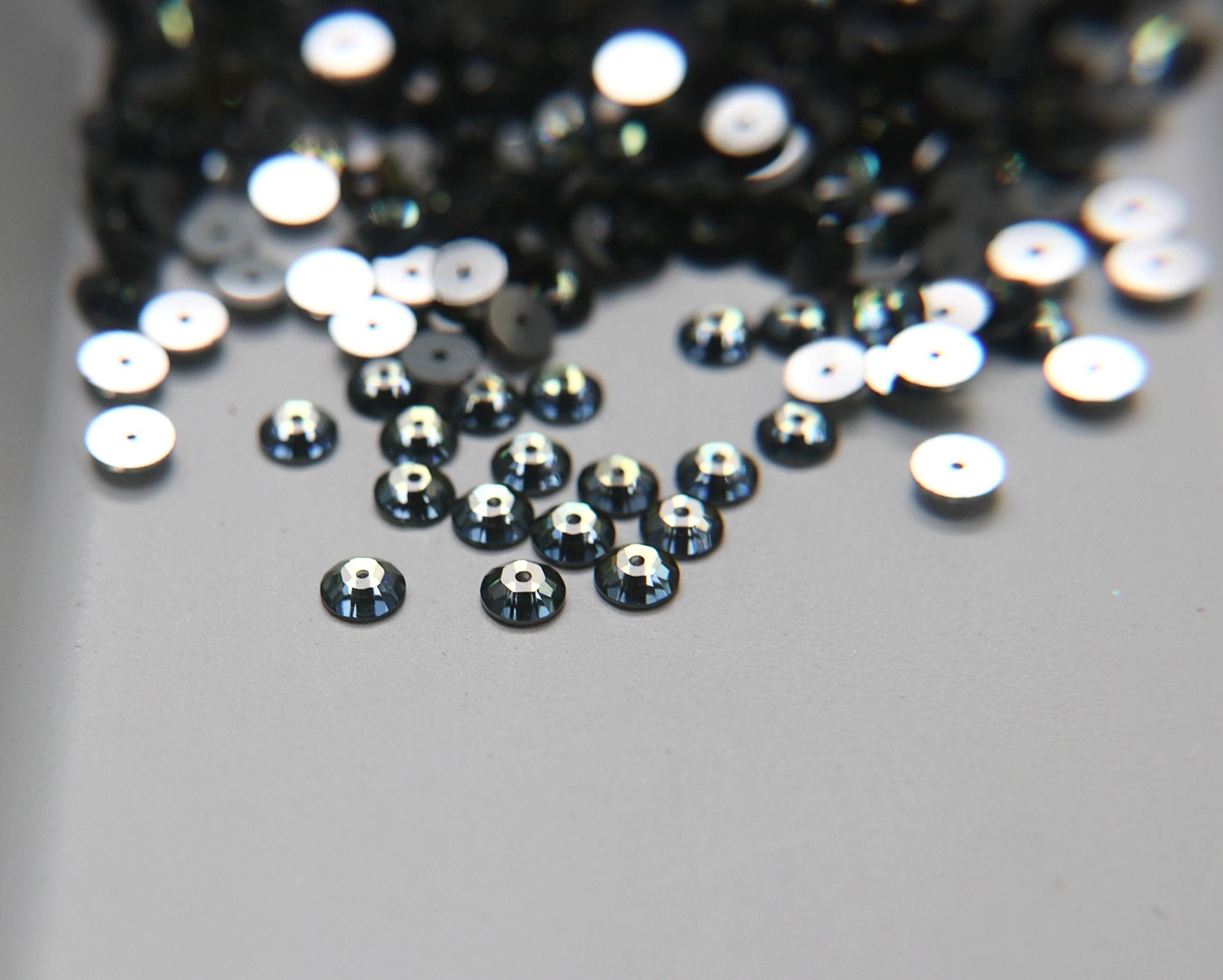 5 MM Swarovski Crystal Tabac 3128 or 3112 or 3000 Lochrose Sew-on STONES 24/72/144/720 Pieces, embroidery materials, wedding