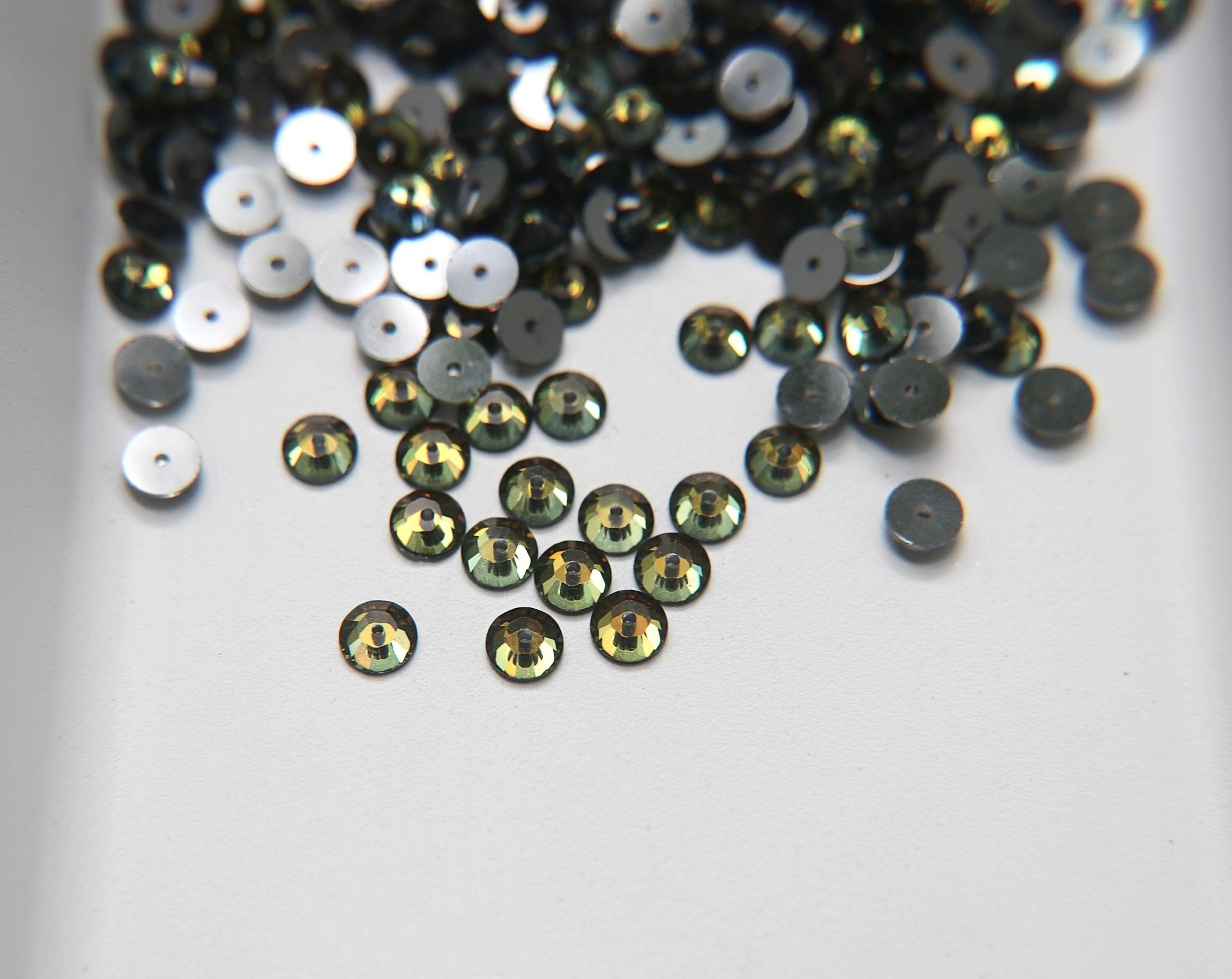 5 MM Swarovski Crystal Tabac 3128 or 3112 or 3000 Lochrose Sew-on STONES 24/72/144/720 Pieces, embroidery materials, wedding