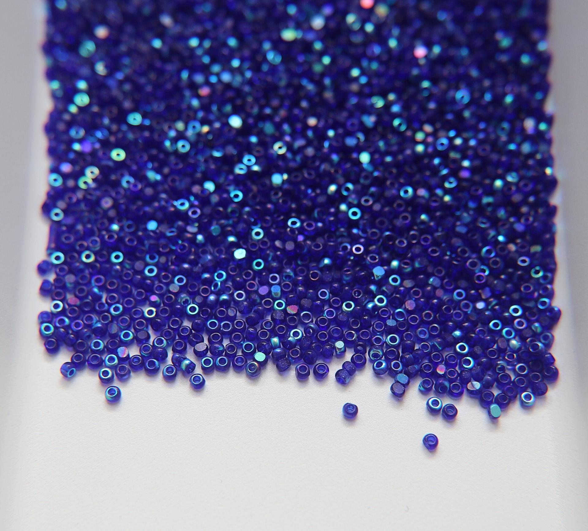 11/0 Charlotte true Cut Beads Patina Dark Sapphire Transparent Aurore Boreale 10/20/50/250/500 Grams PREMIUM SEED Beads, native supply